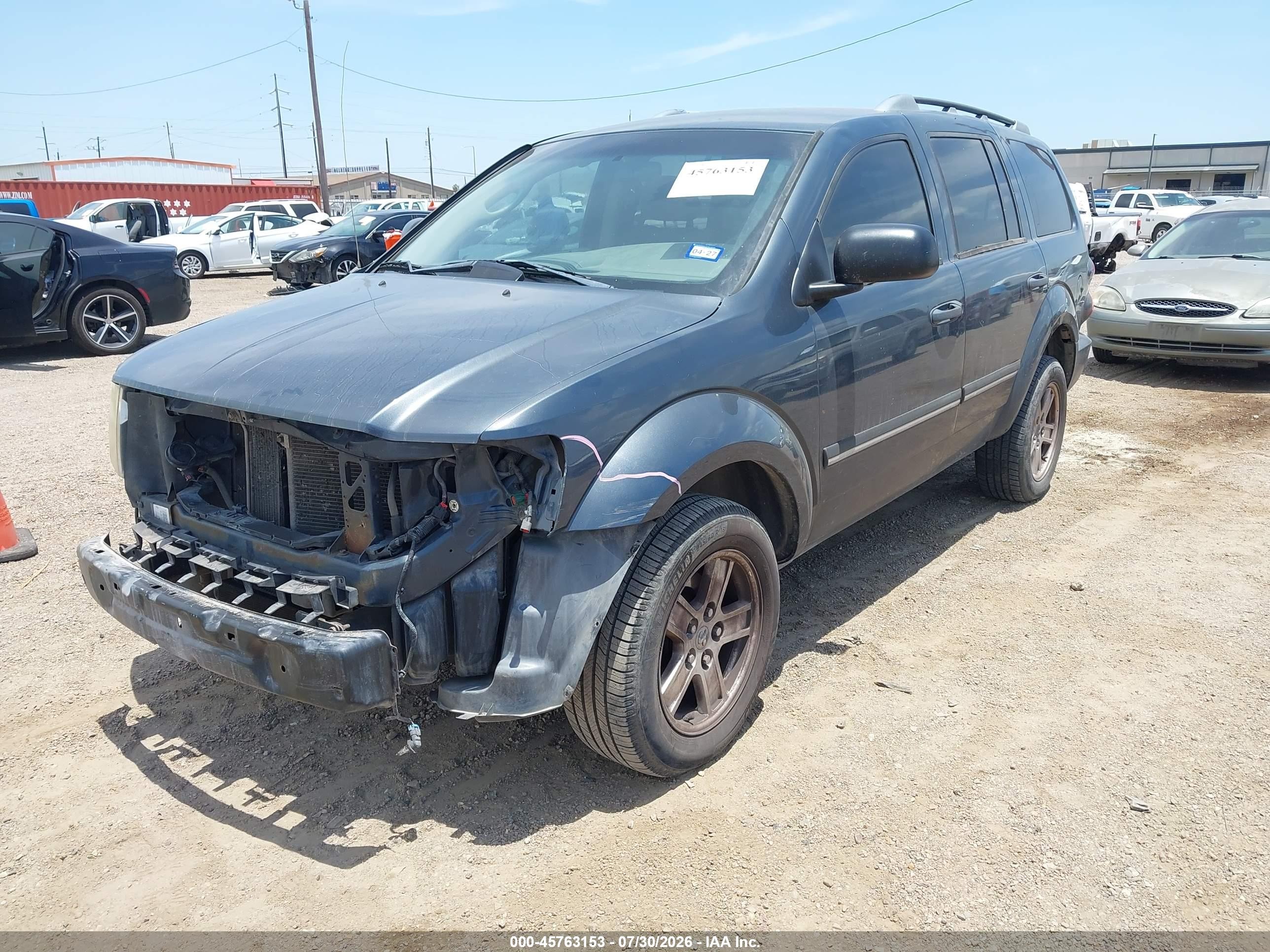 2008 Dodge Durango Slt Navy vin: 1D8HD48N98F109453