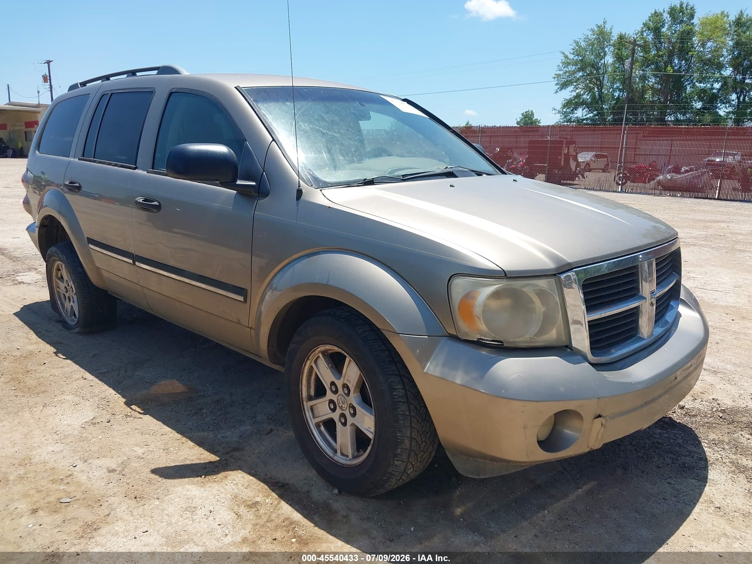 2007 Dodge Durango Slt Tan vin: 1D8HD48P37F507905