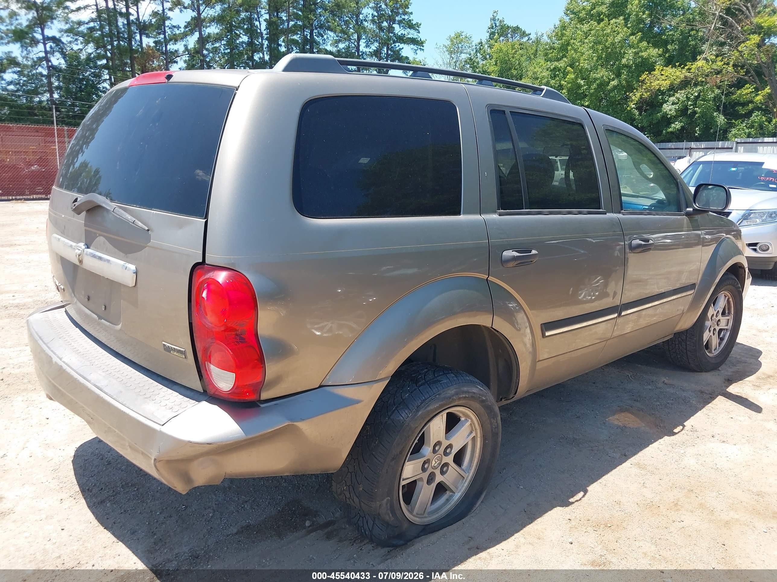 2007 Dodge Durango Slt Tan vin: 1D8HD48P37F507905