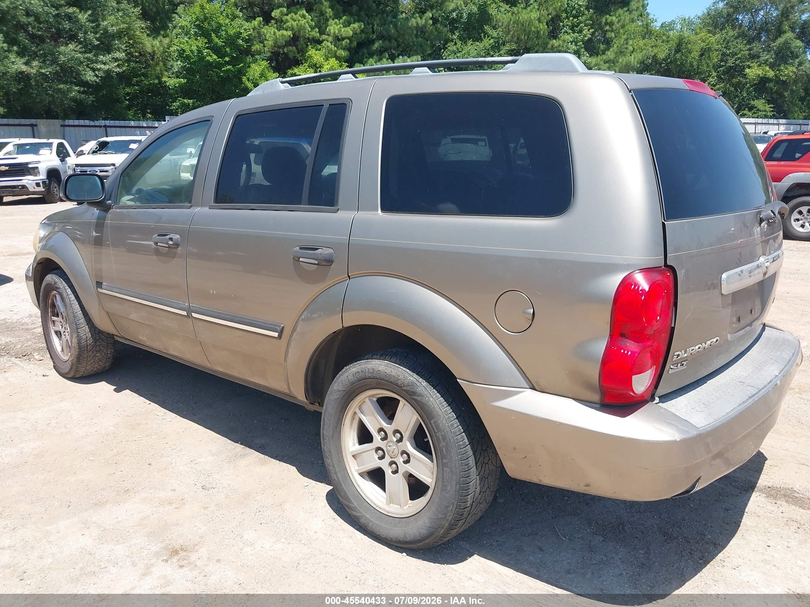 2007 Dodge Durango Slt Tan vin: 1D8HD48P37F507905