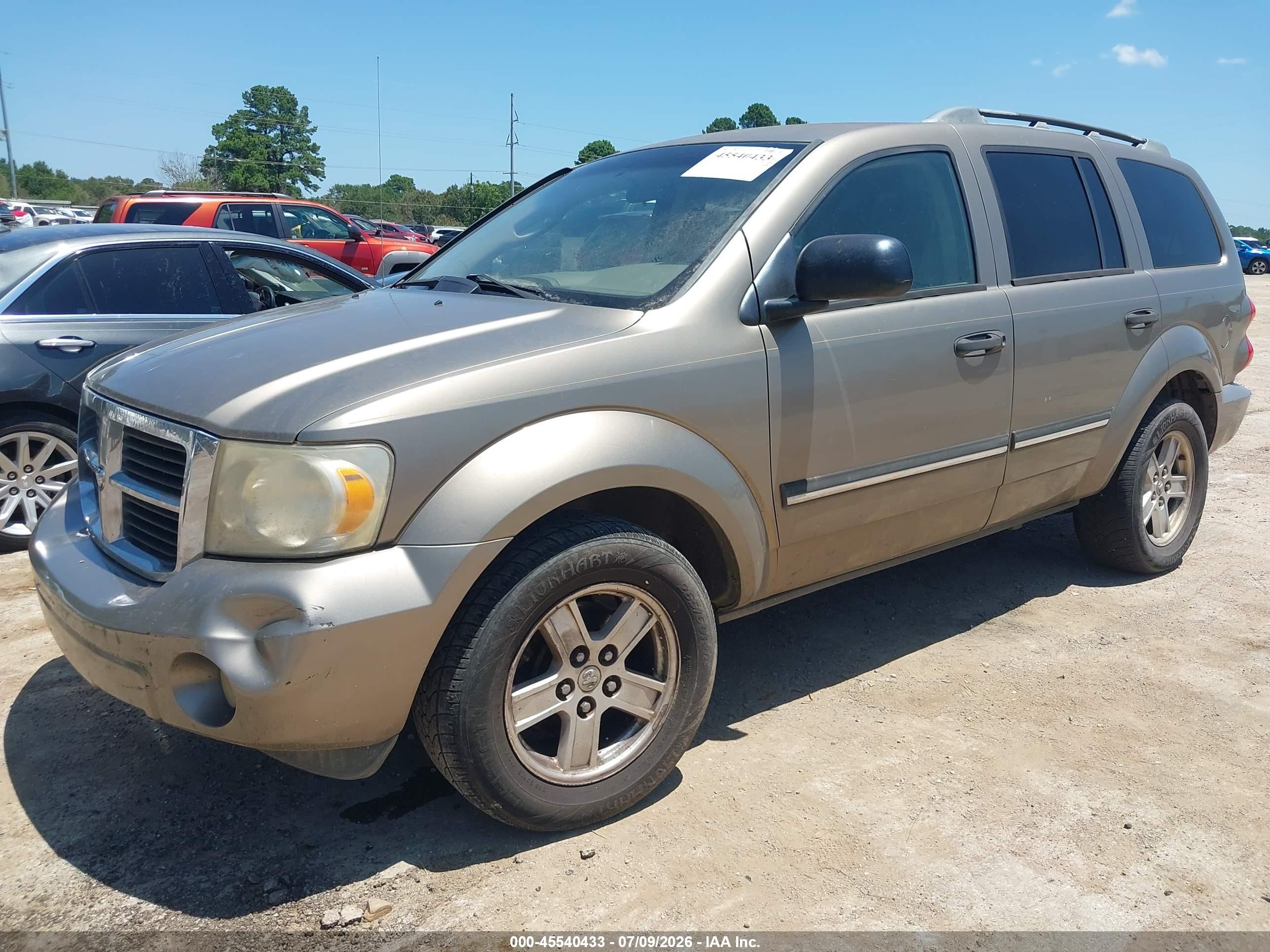 2007 Dodge Durango Slt Tan vin: 1D8HD48P37F507905