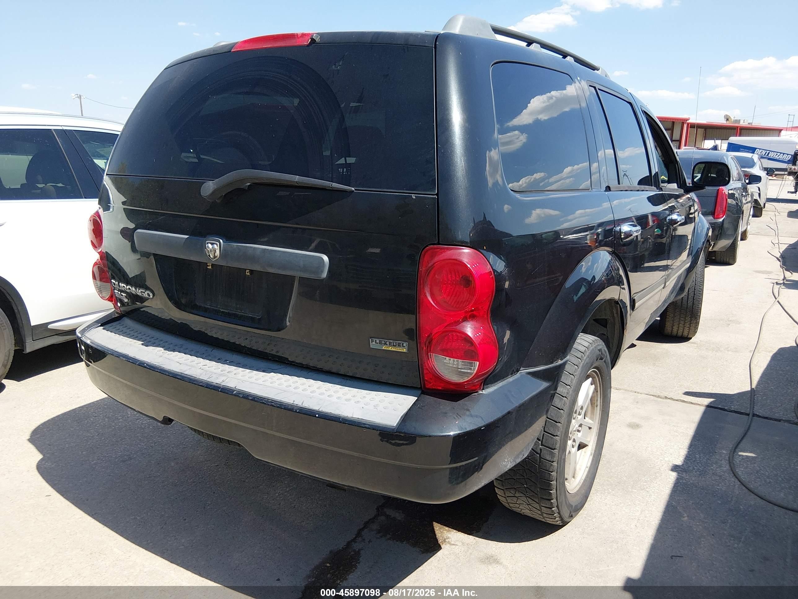 2007 Dodge Durango Slt Black vin: 1D8HD48P37F542301