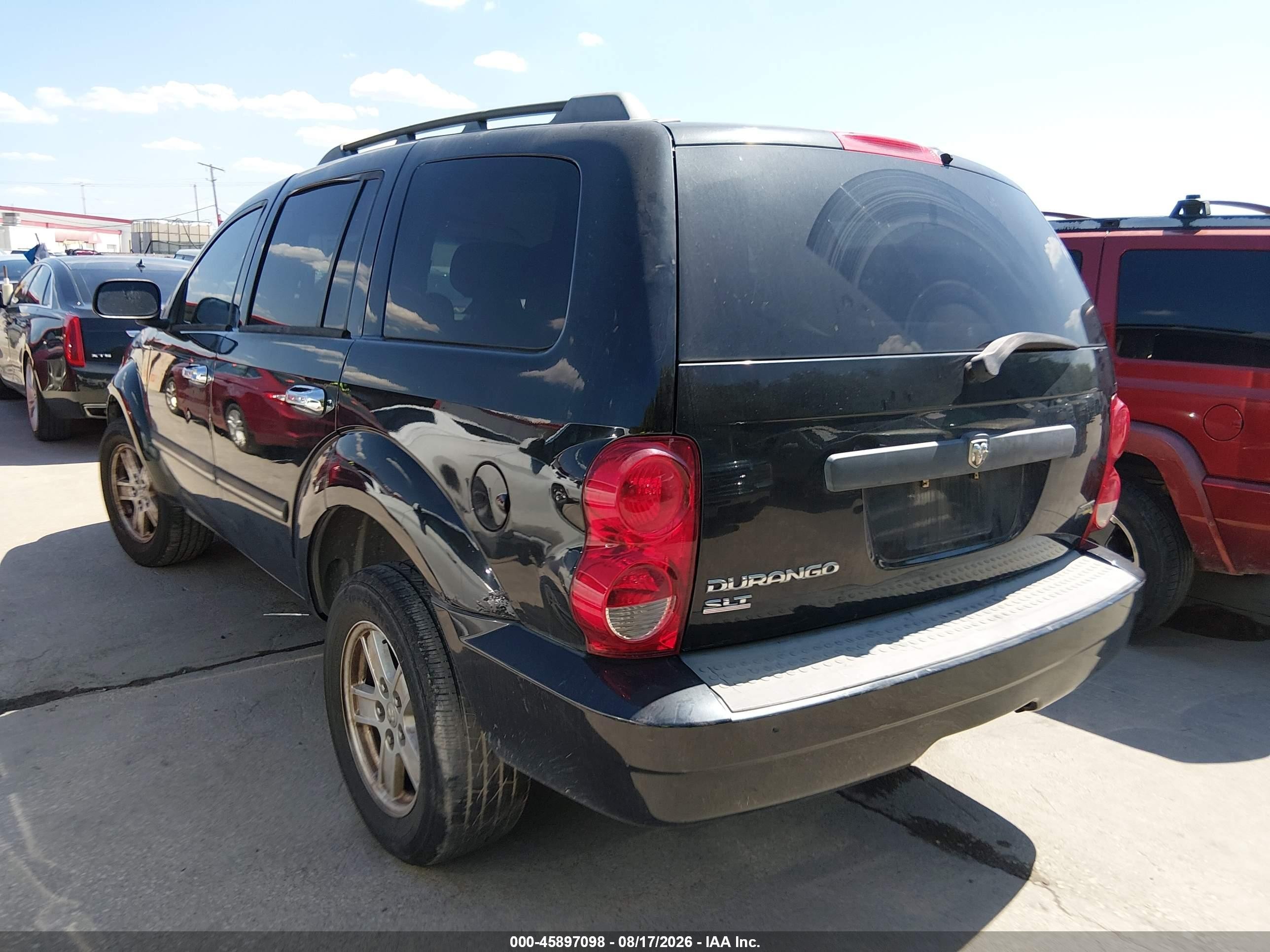 2007 Dodge Durango Slt Black vin: 1D8HD48P37F542301