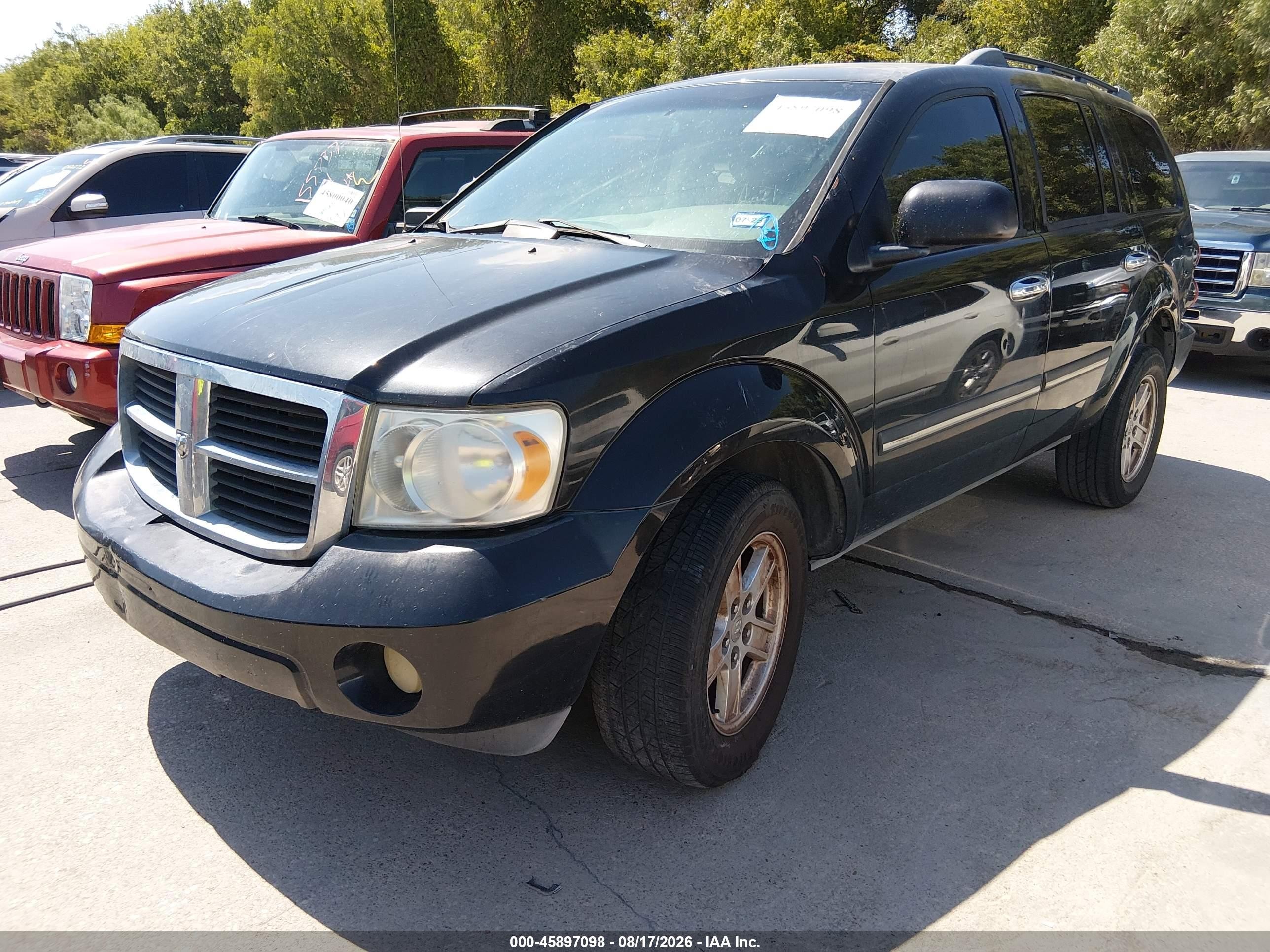 2007 Dodge Durango Slt Black vin: 1D8HD48P37F542301