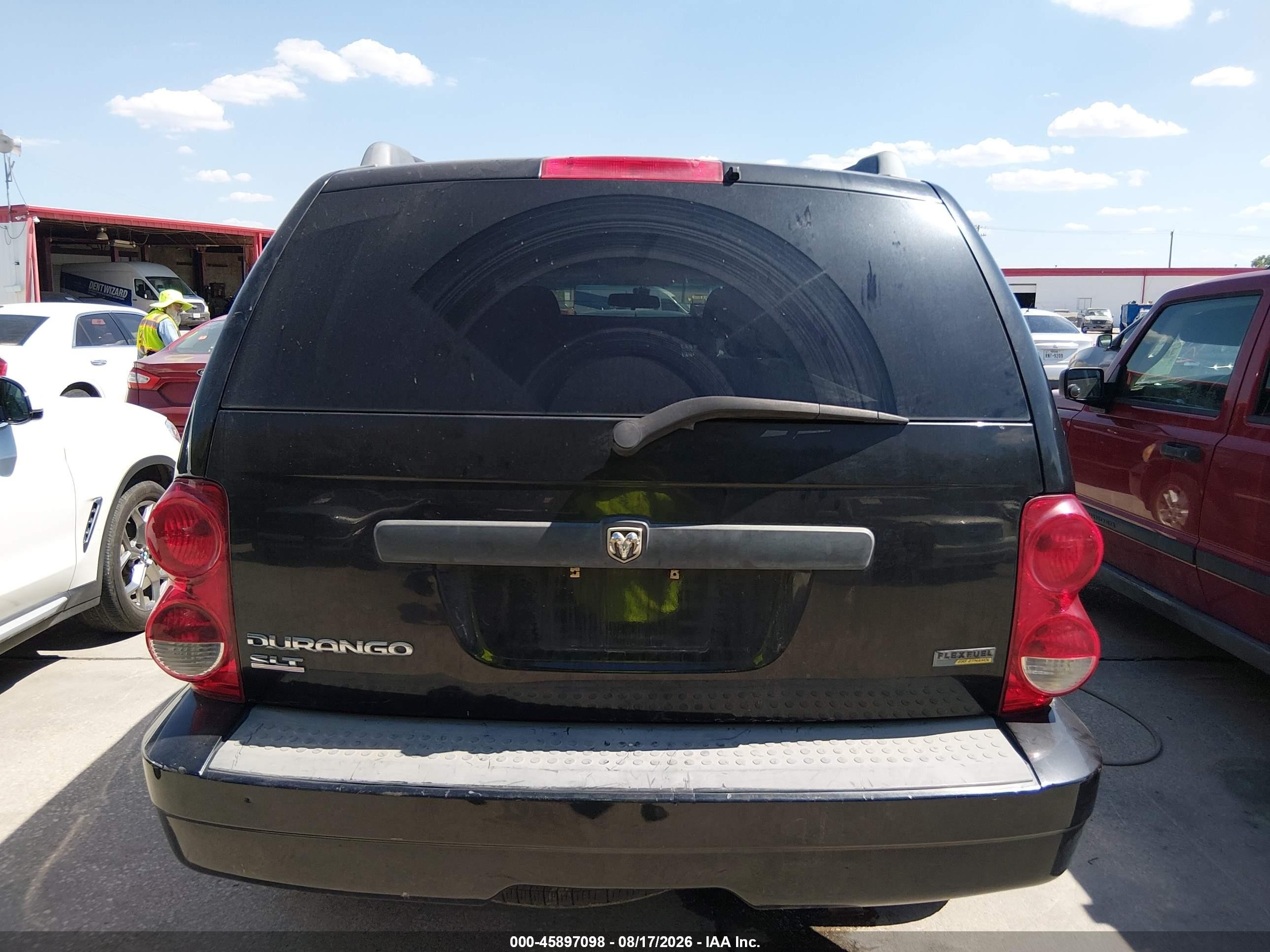 2007 Dodge Durango Slt Black vin: 1D8HD48P37F542301