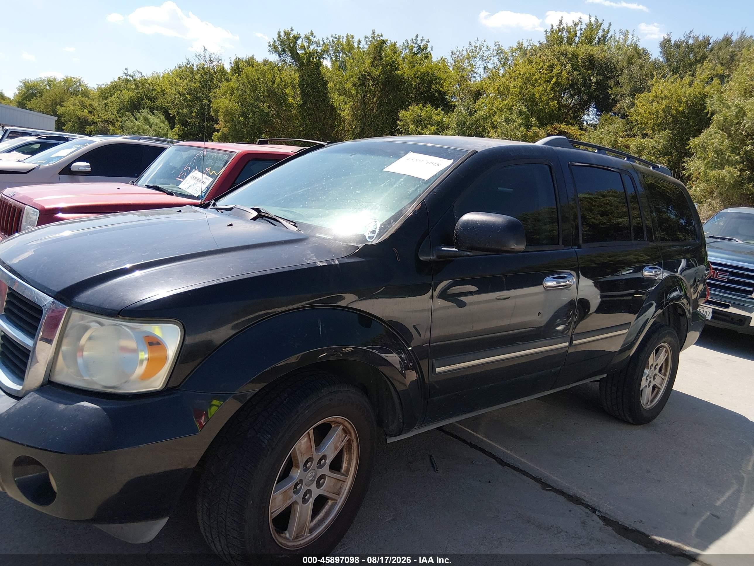 2007 Dodge Durango Slt Black vin: 1D8HD48P37F542301