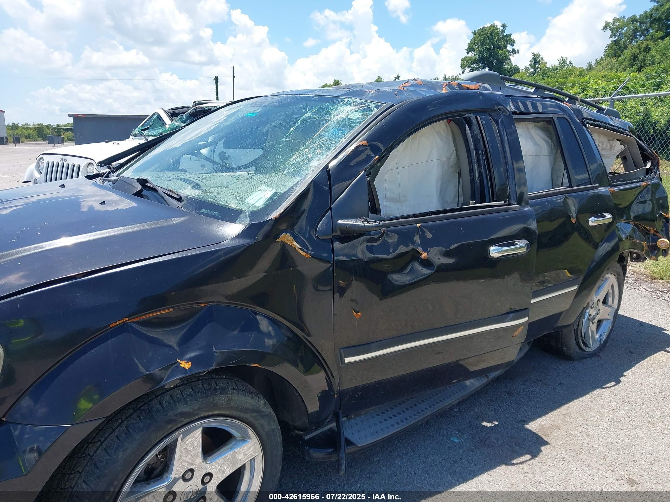 2007 Dodge Durango Slt Black vin: 1D8HD48P67F560727