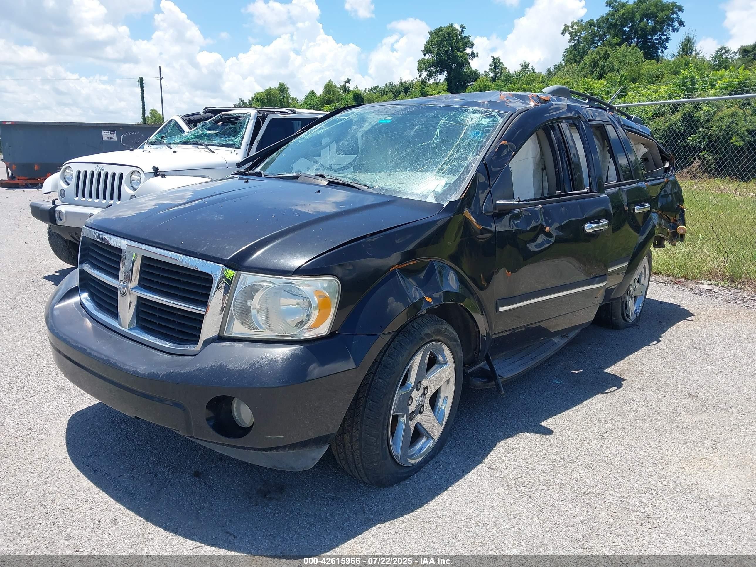 2007 Dodge Durango Slt Black vin: 1D8HD48P67F560727