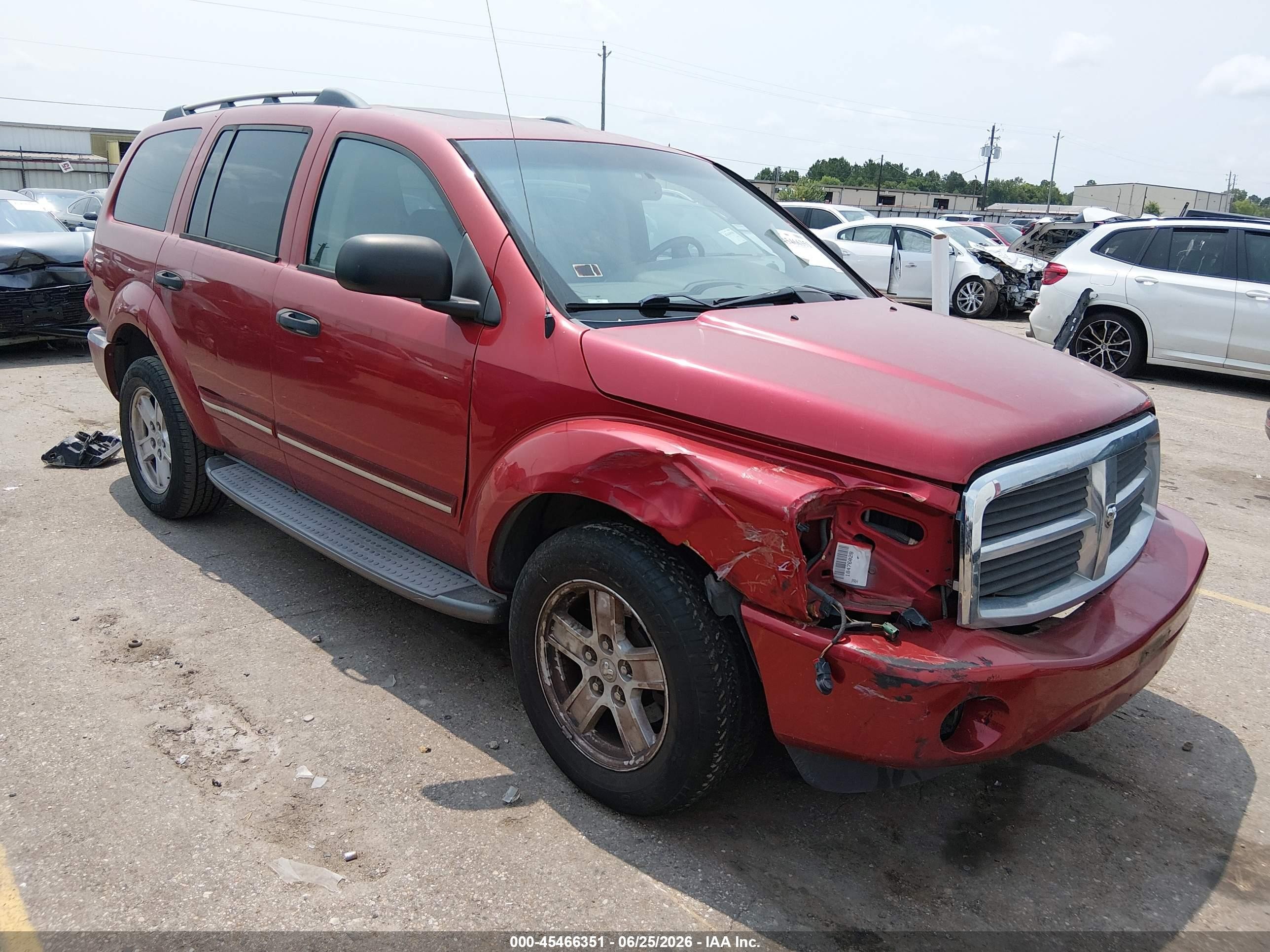 2006 Dodge Durango Limited Red vin: 1D8HD58206F109950