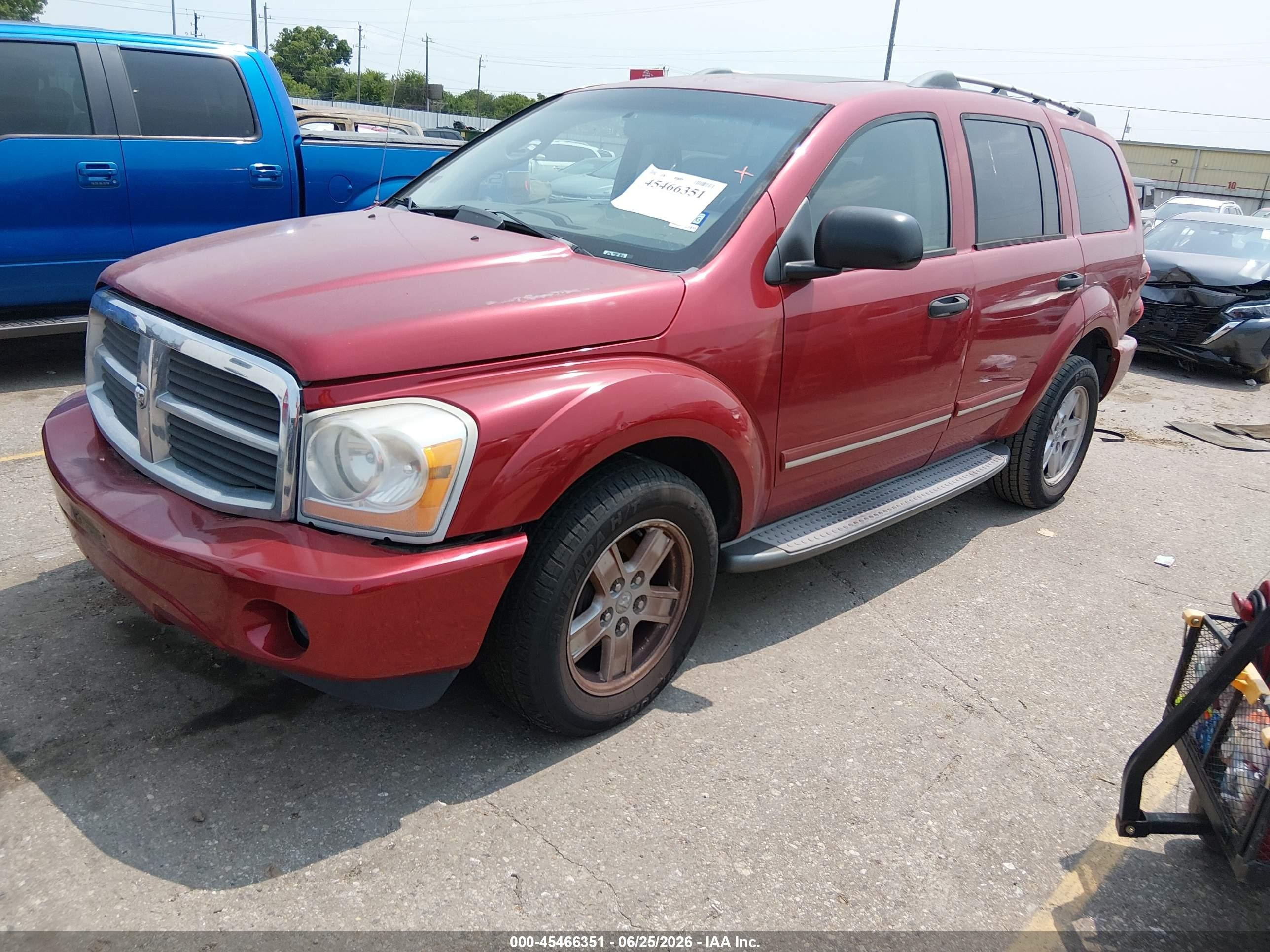 2006 Dodge Durango Limited Red vin: 1D8HD58206F109950