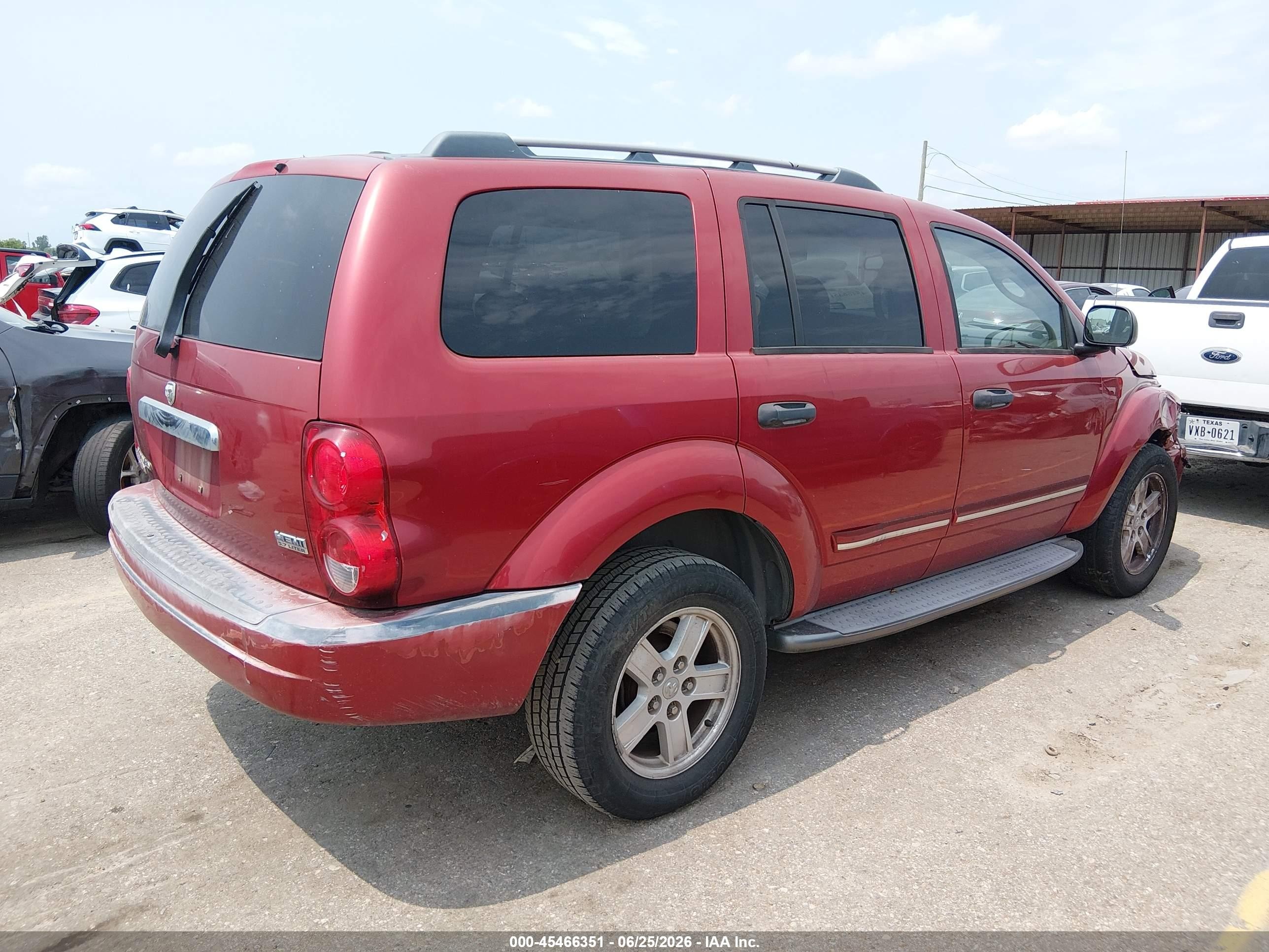 2006 Dodge Durango Limited Red vin: 1D8HD58206F109950