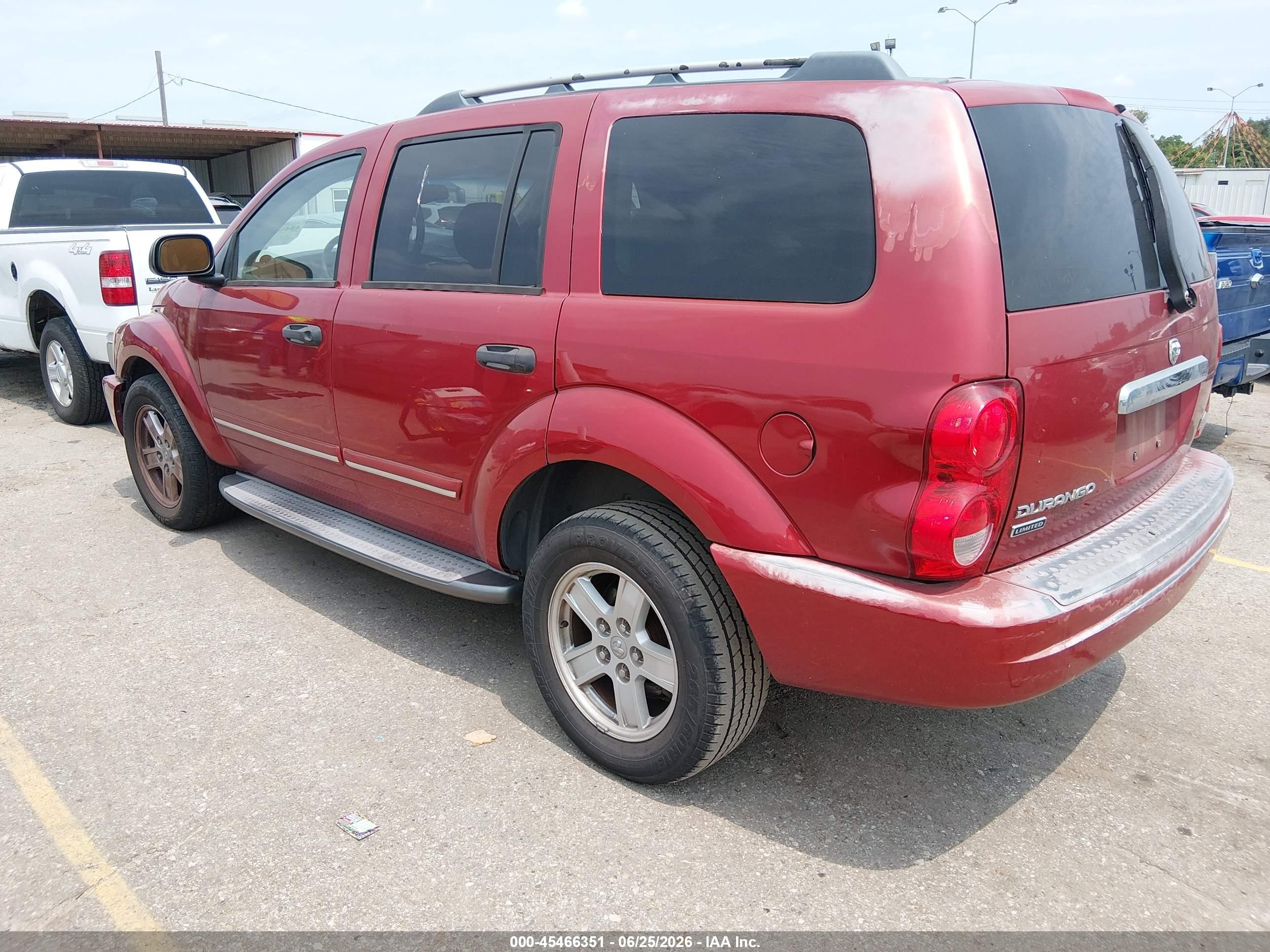 2006 Dodge Durango Limited Red vin: 1D8HD58206F109950