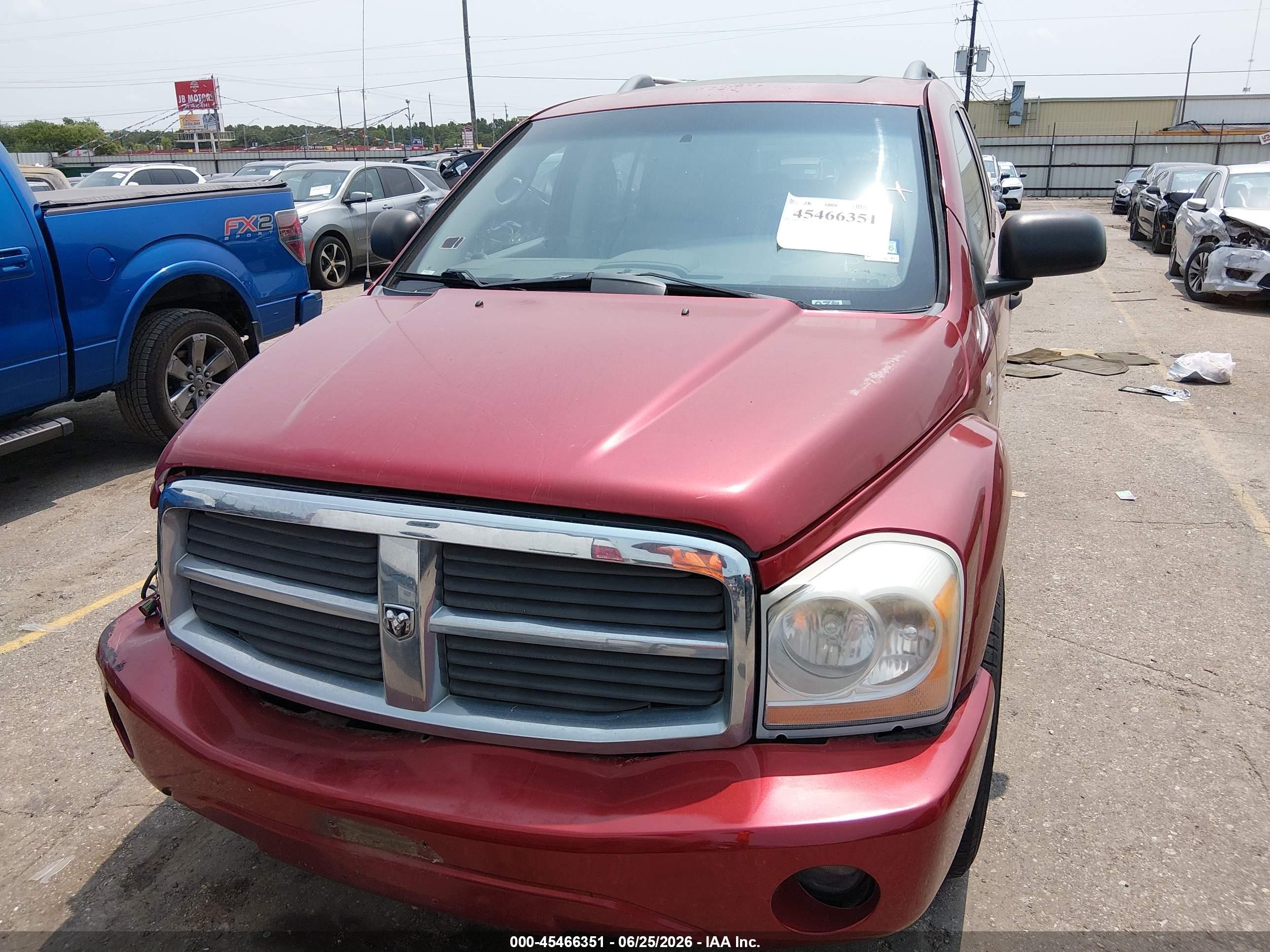 2006 Dodge Durango Limited Red vin: 1D8HD58206F109950