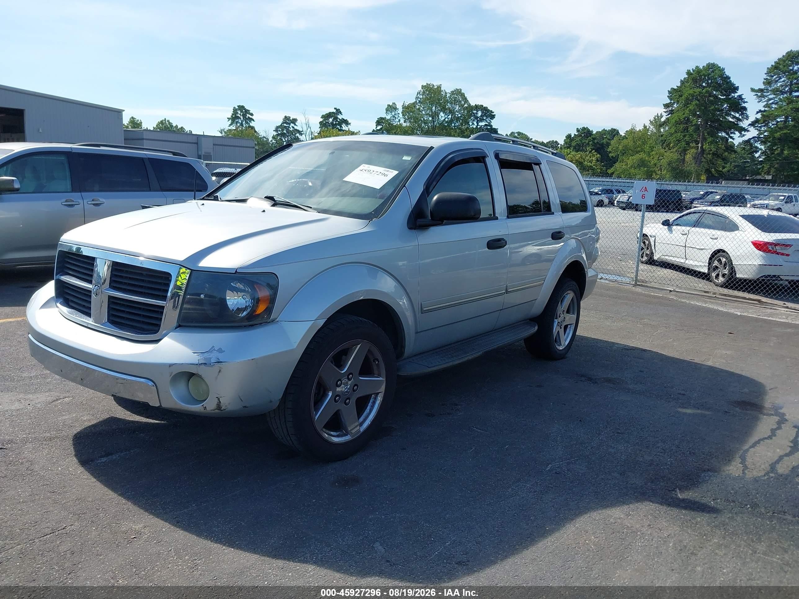 2007 Dodge Durango Limited Silver vin: 1D8HD58247F563619
