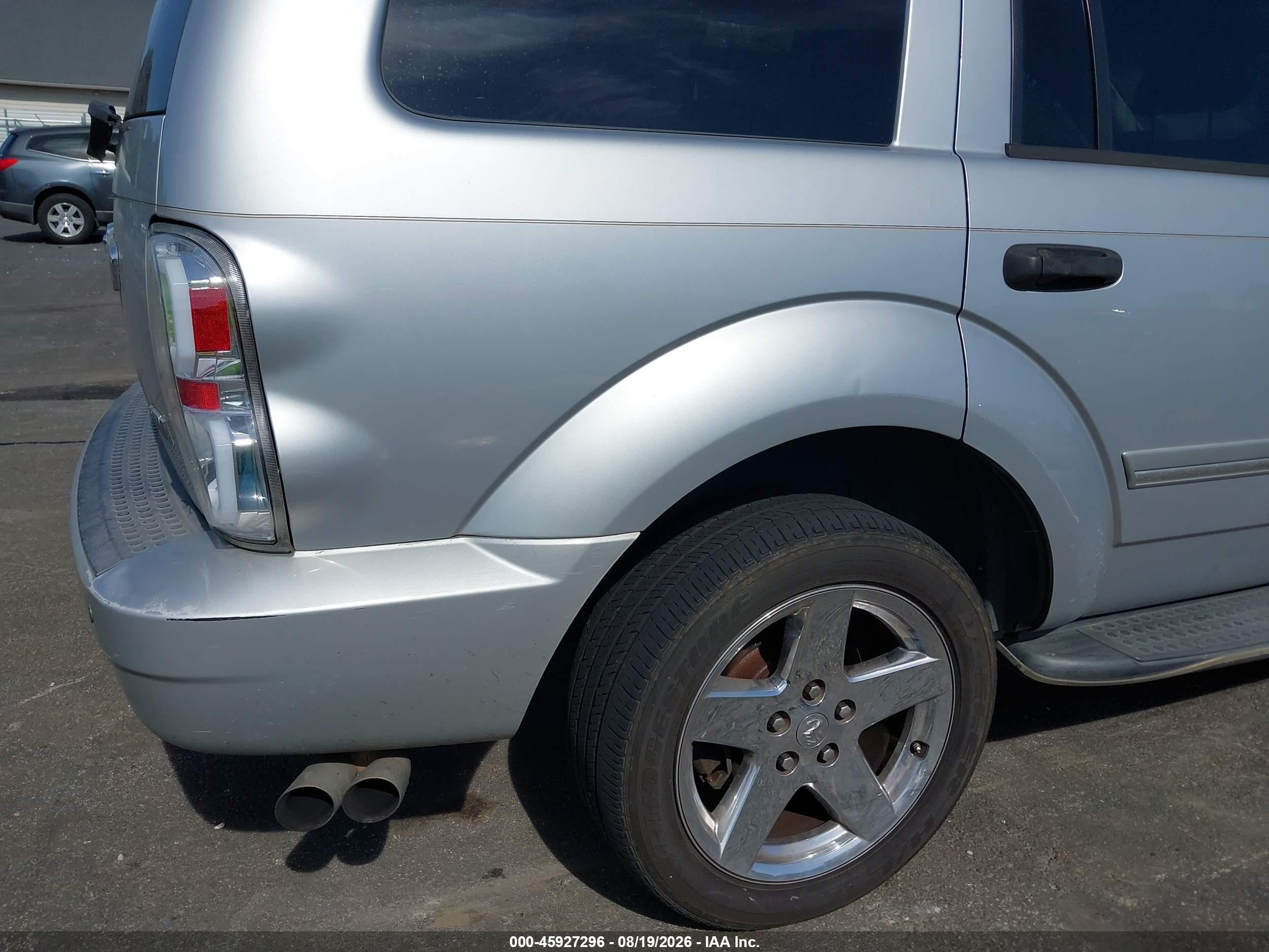 2007 Dodge Durango Limited Silver vin: 1D8HD58247F563619