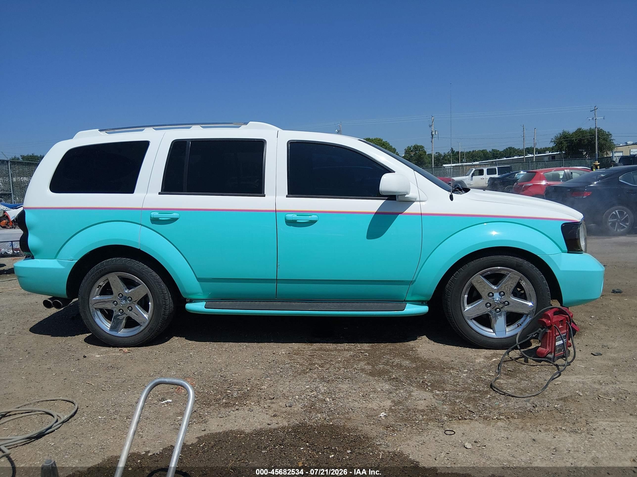 2007 Dodge Durango Limited Light Blue vin: 1D8HD582X7F560868