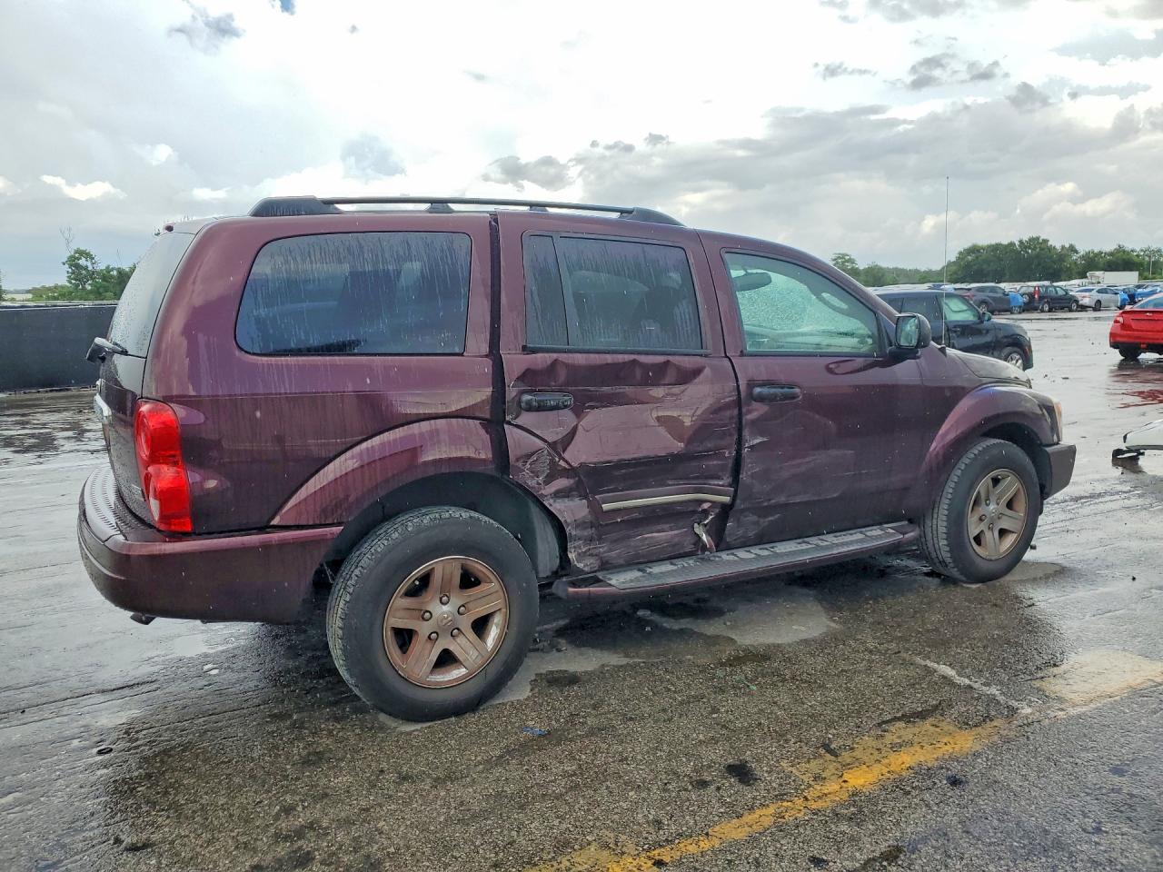 2005 Dodge Durango Limited Burgundy vin: 1D8HD58D15F520922