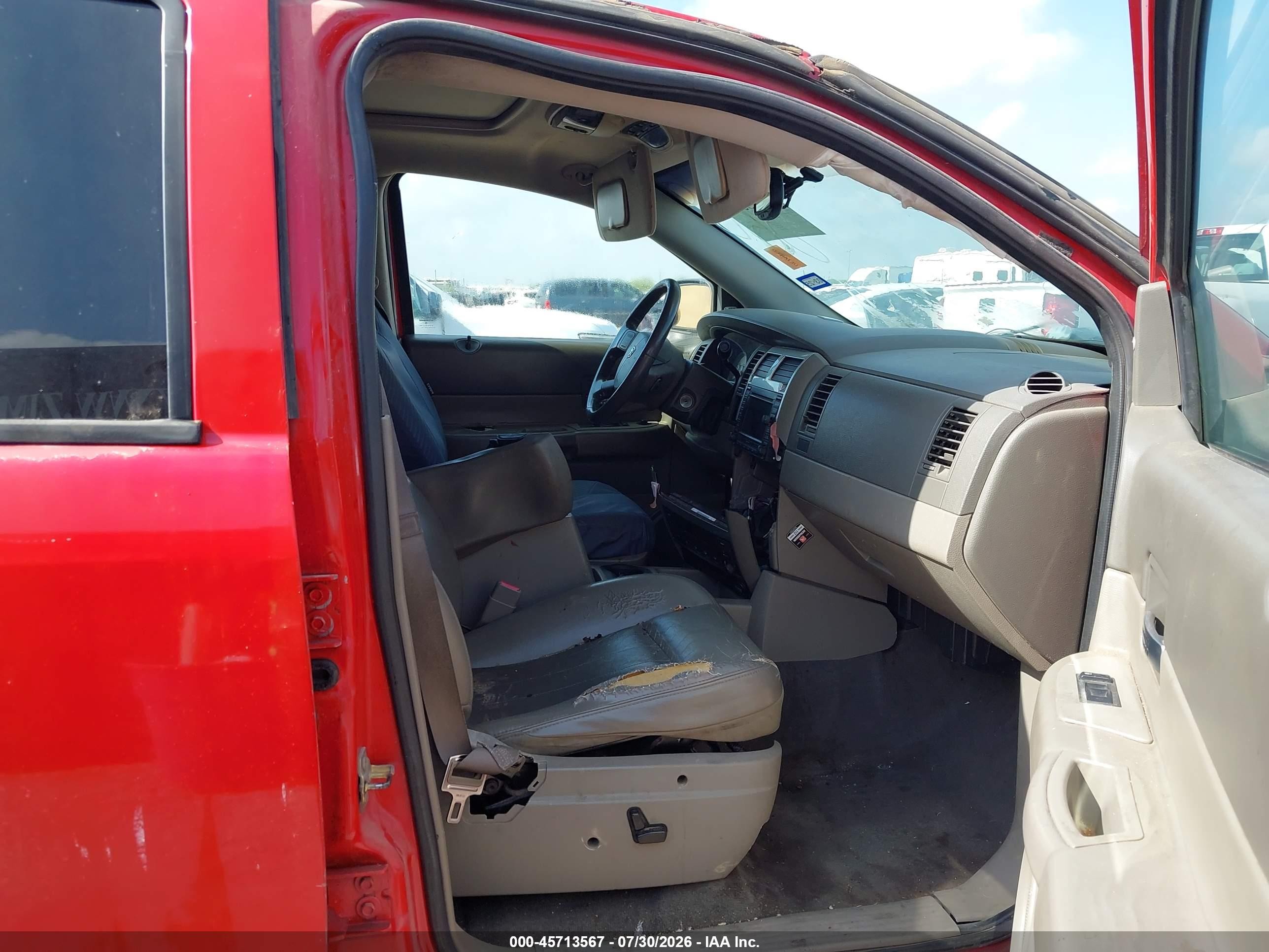 2005 Dodge Durango Limited Red vin: 1D8HD58D25F598500