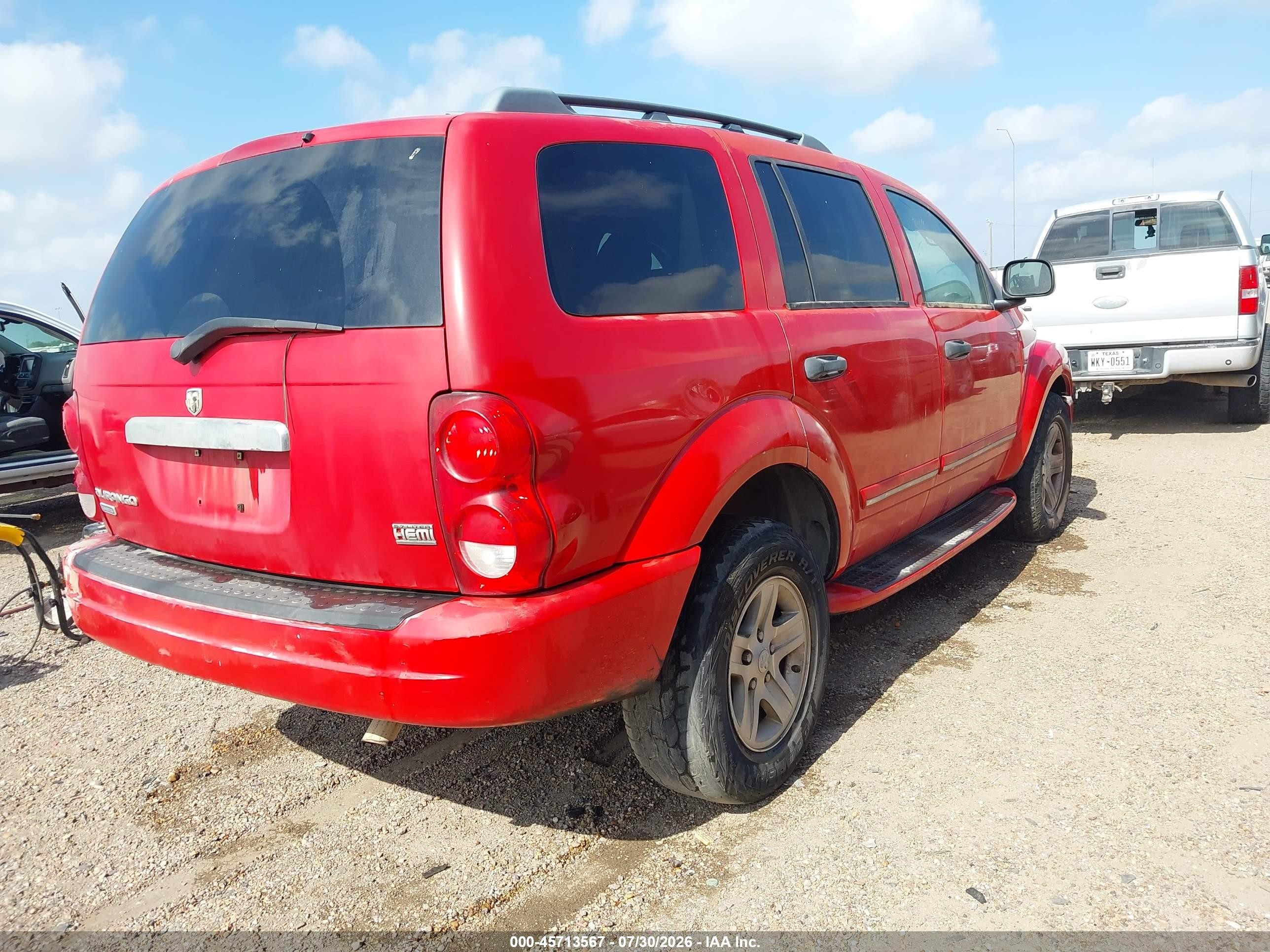 2005 Dodge Durango Limited Red vin: 1D8HD58D25F598500