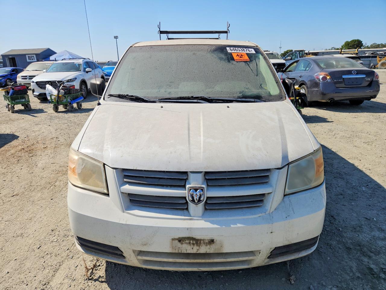 2008 Dodge Grand Caravan C/v White vin: 1D8HN11H48B172600