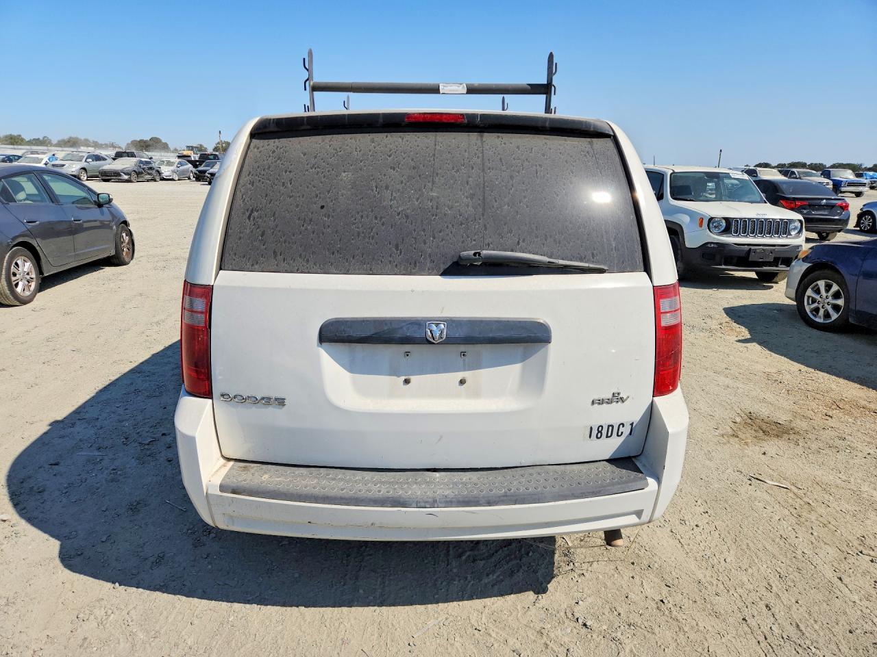 2008 Dodge Grand Caravan C/v White vin: 1D8HN11H48B172600