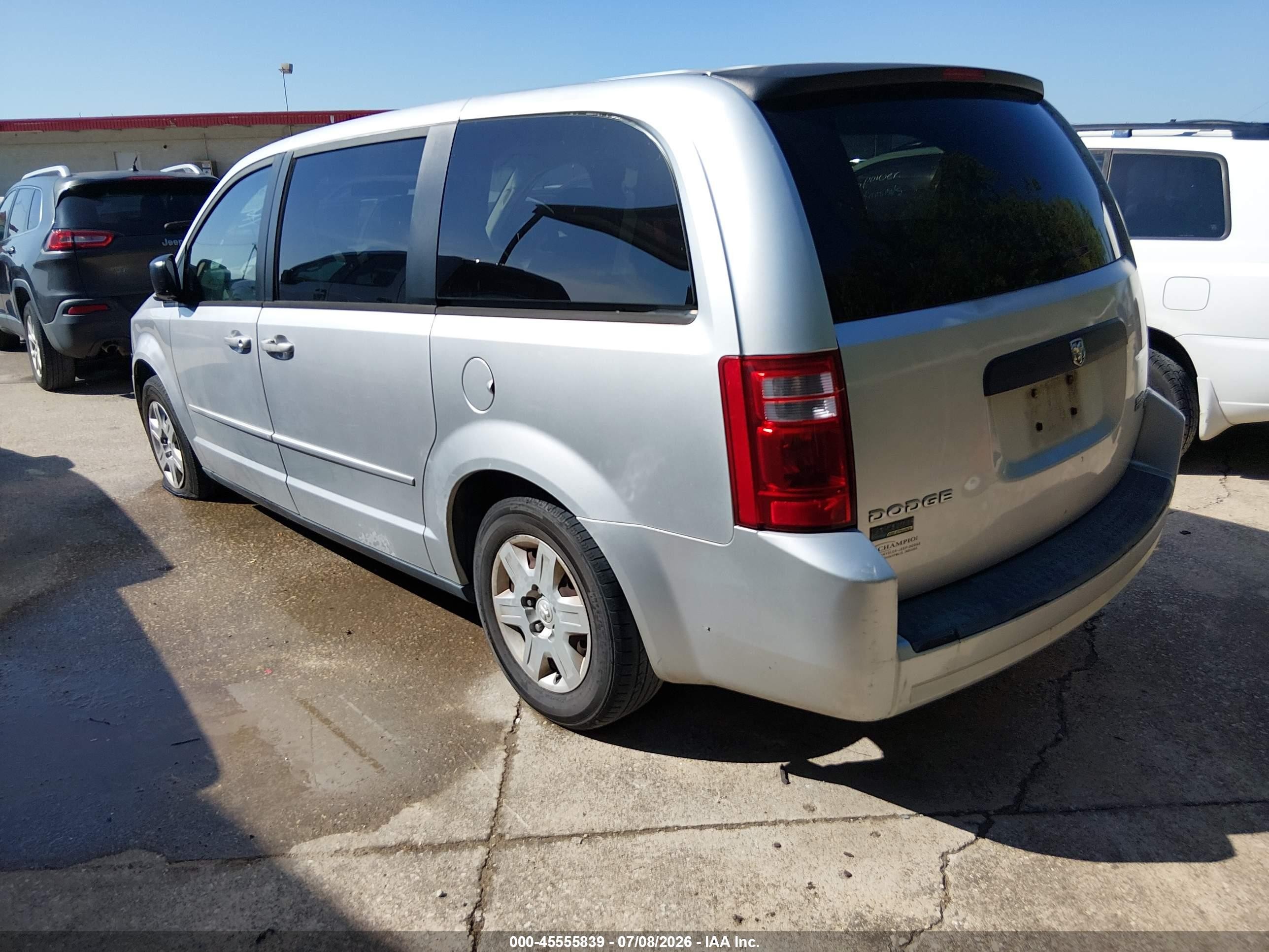 2009 Dodge Grand Caravan Se Silver vin: 1D8HN44E29B509012