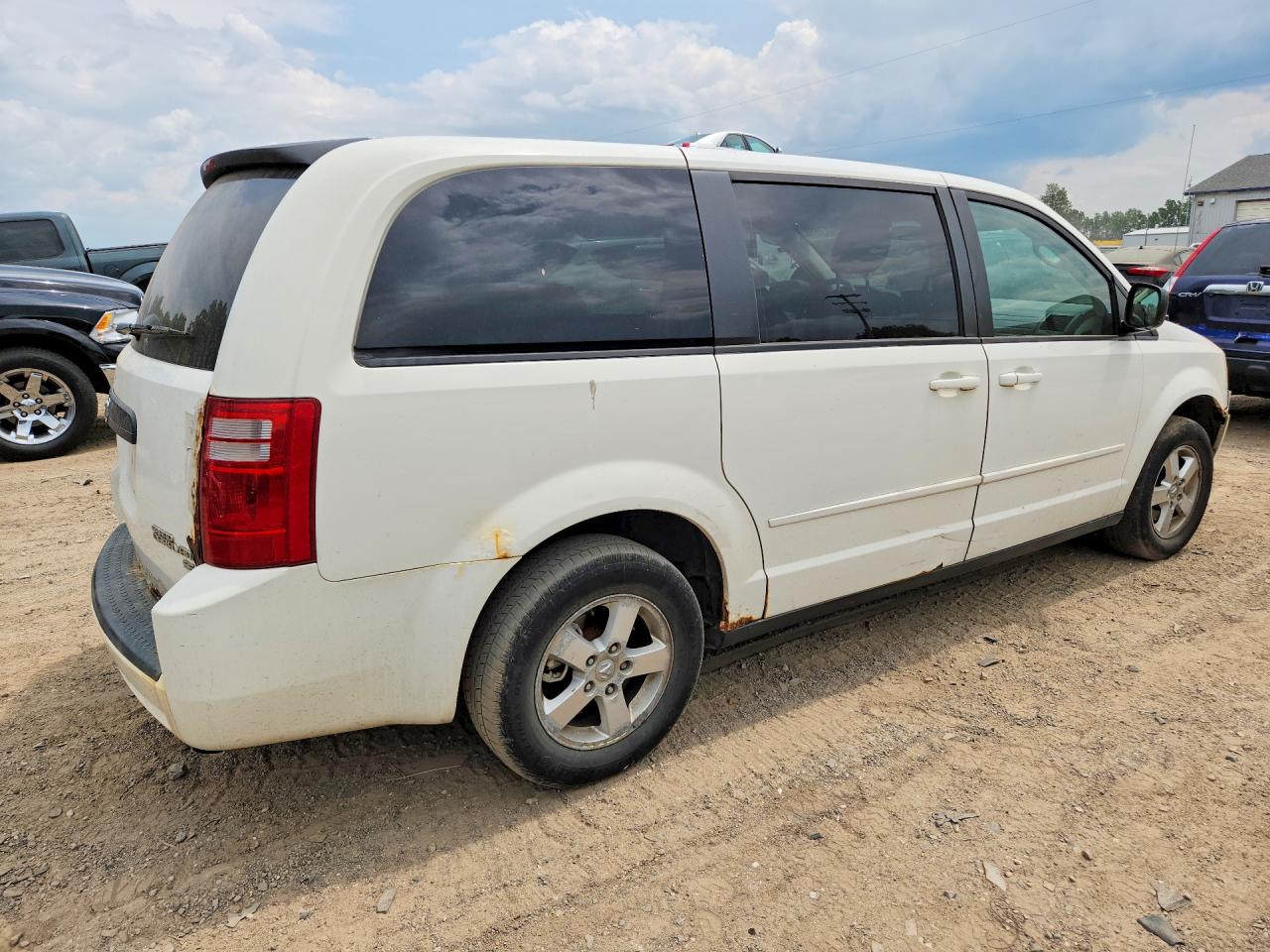 2009 Dodge Grand Caravan Se White vin: 1D8HN44E39B505664