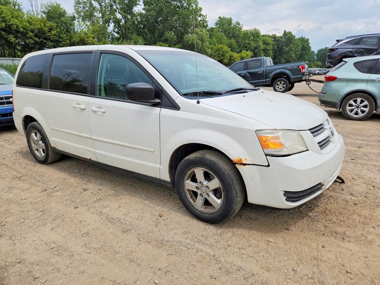 2009 Dodge Grand Caravan Se White vin: 1D8HN44E39B505664