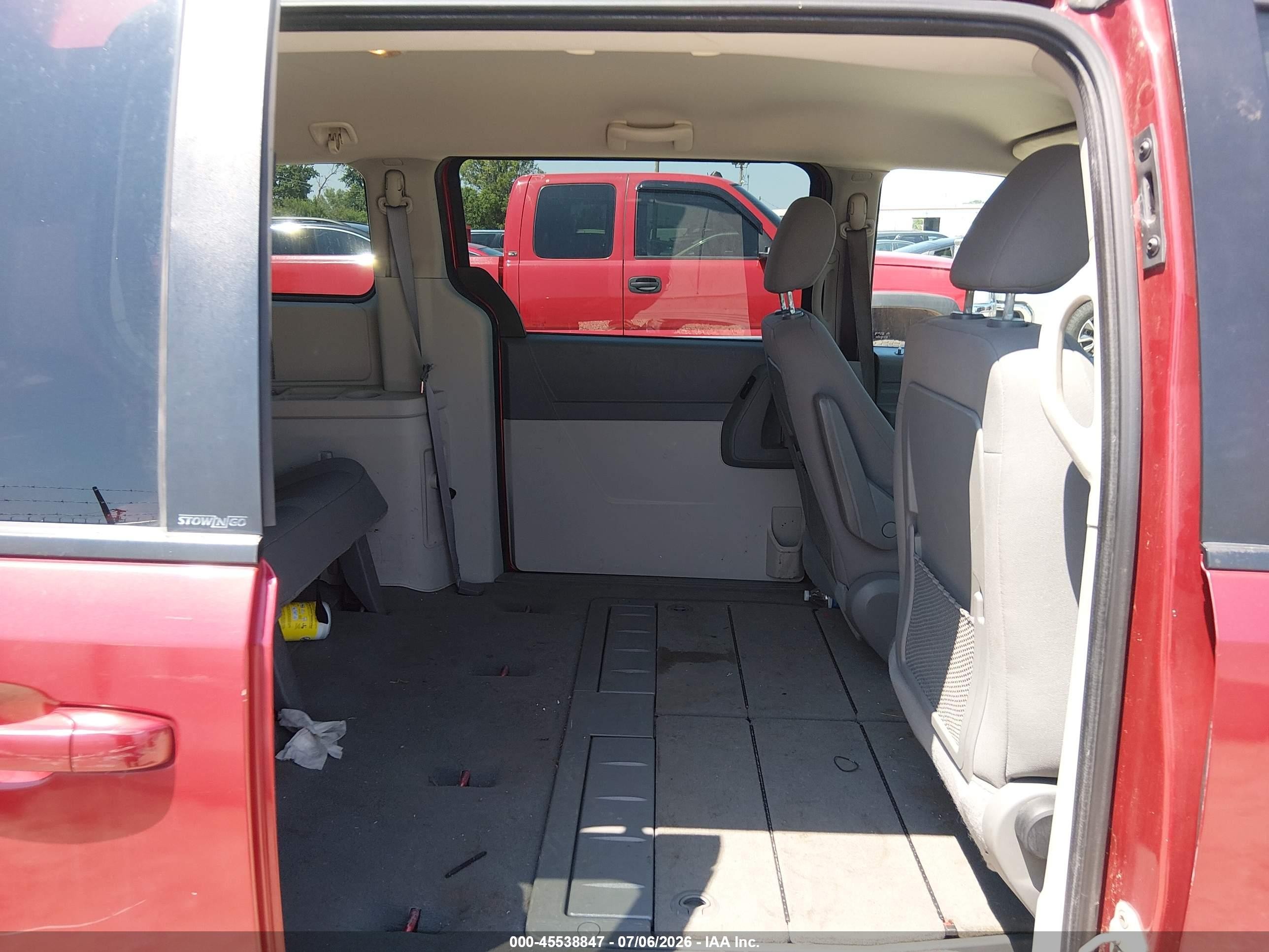 2009 Dodge Grand Caravan Se Red vin: 1D8HN44E39B511321