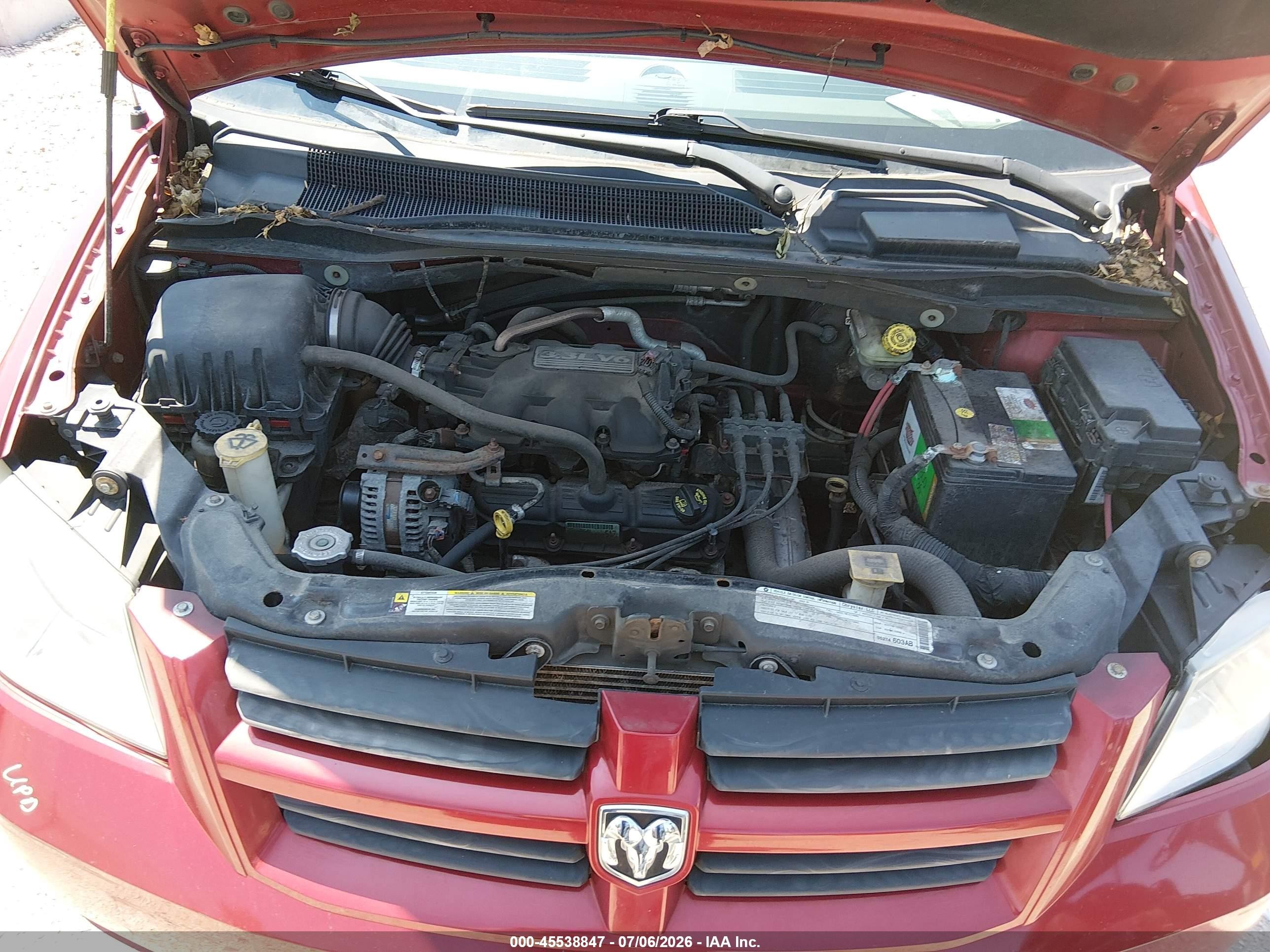 2009 Dodge Grand Caravan Se Red vin: 1D8HN44E39B511321