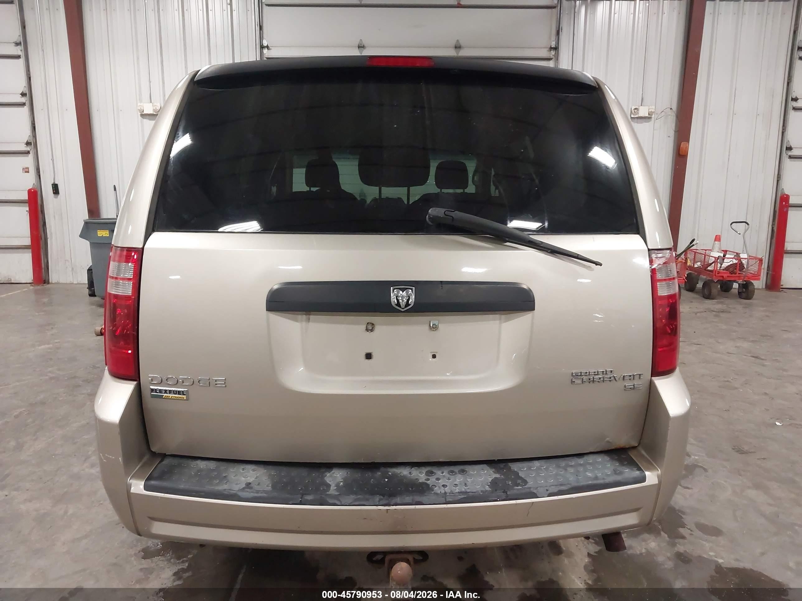 2009 Dodge Grand Caravan Se Beige vin: 1D8HN44E49B511389
