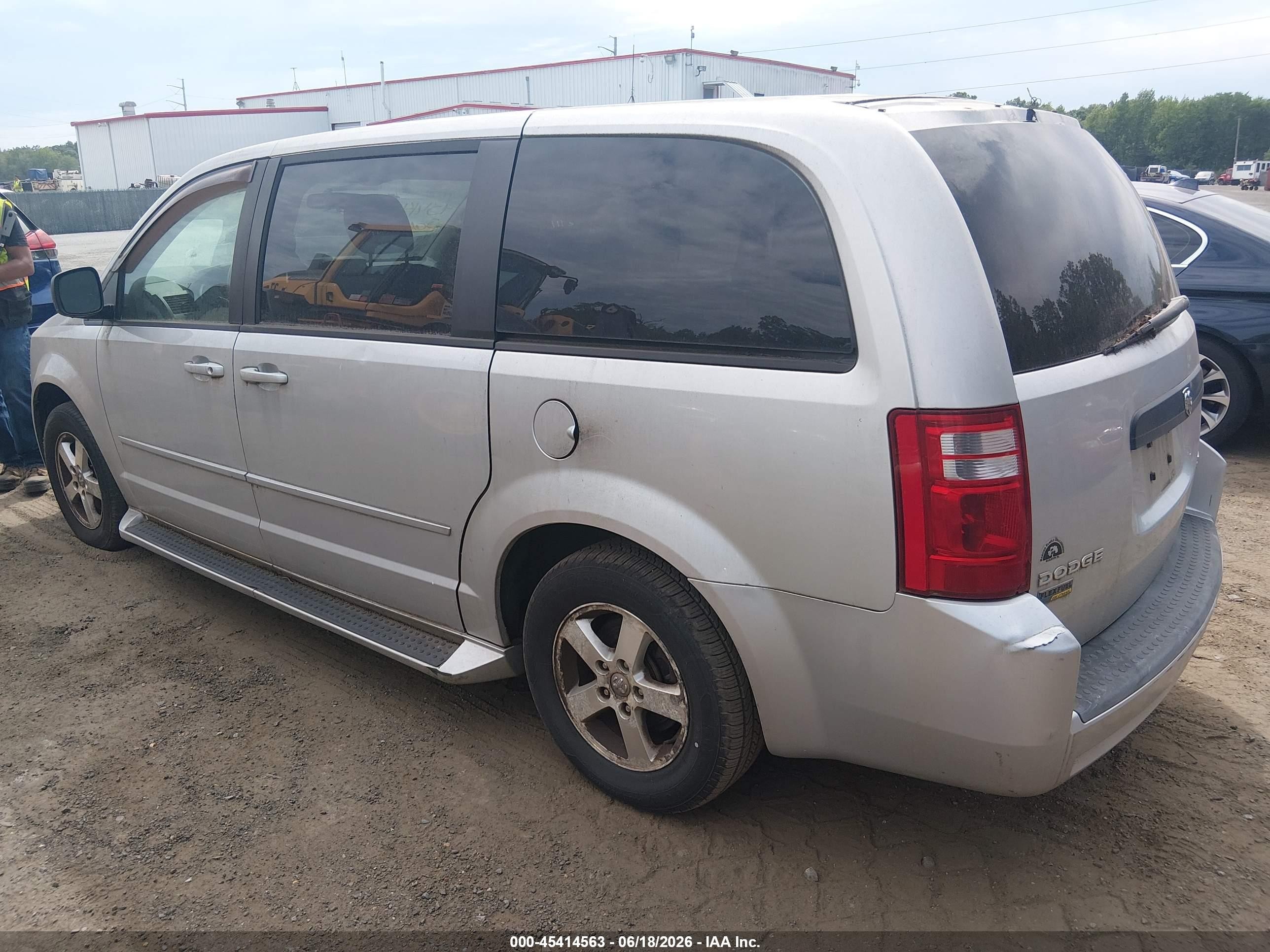 2009 Dodge Grand Caravan Se Silver vin: 1D8HN44E59B506847