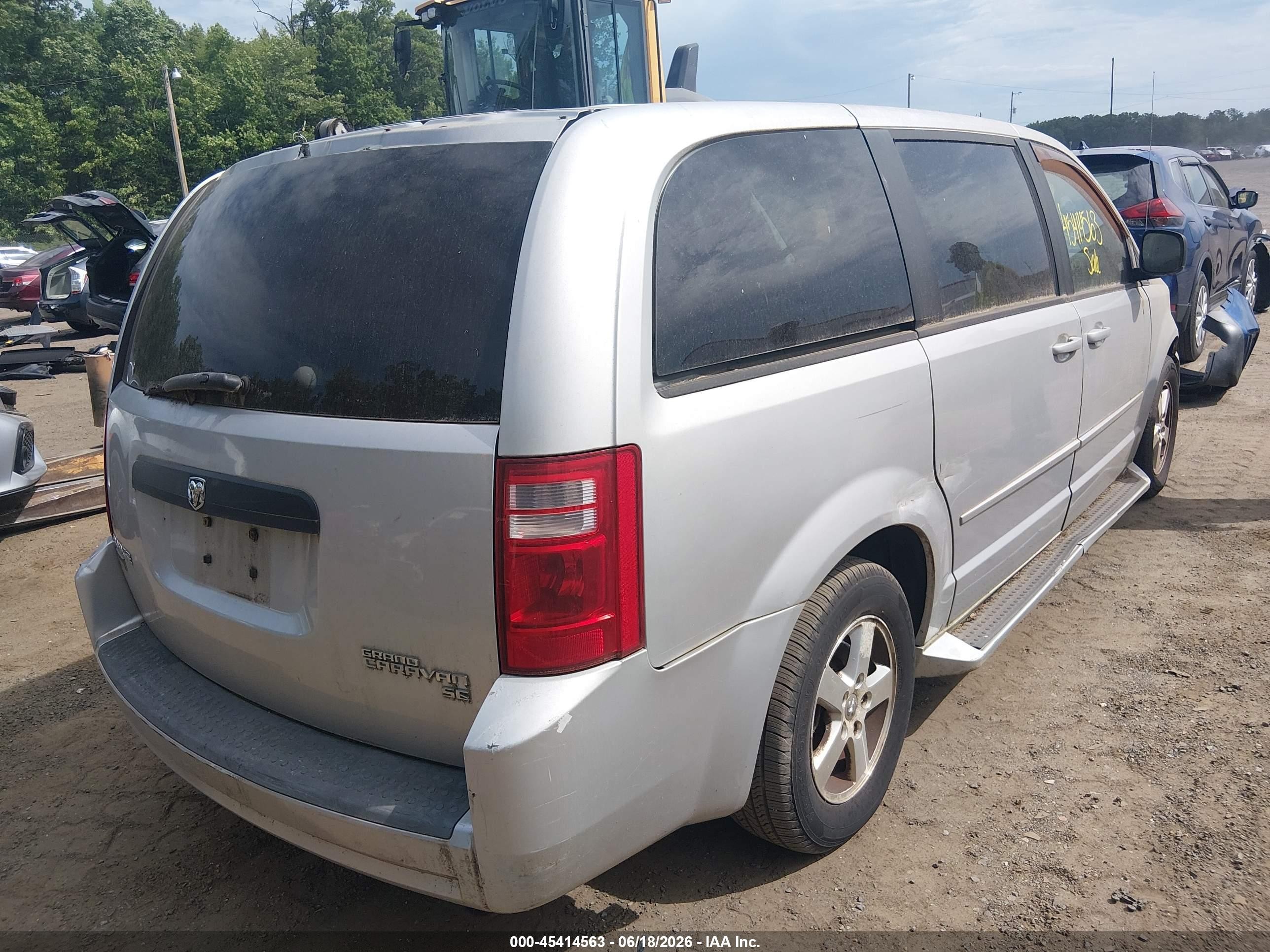 2009 Dodge Grand Caravan Se Silver vin: 1D8HN44E59B506847