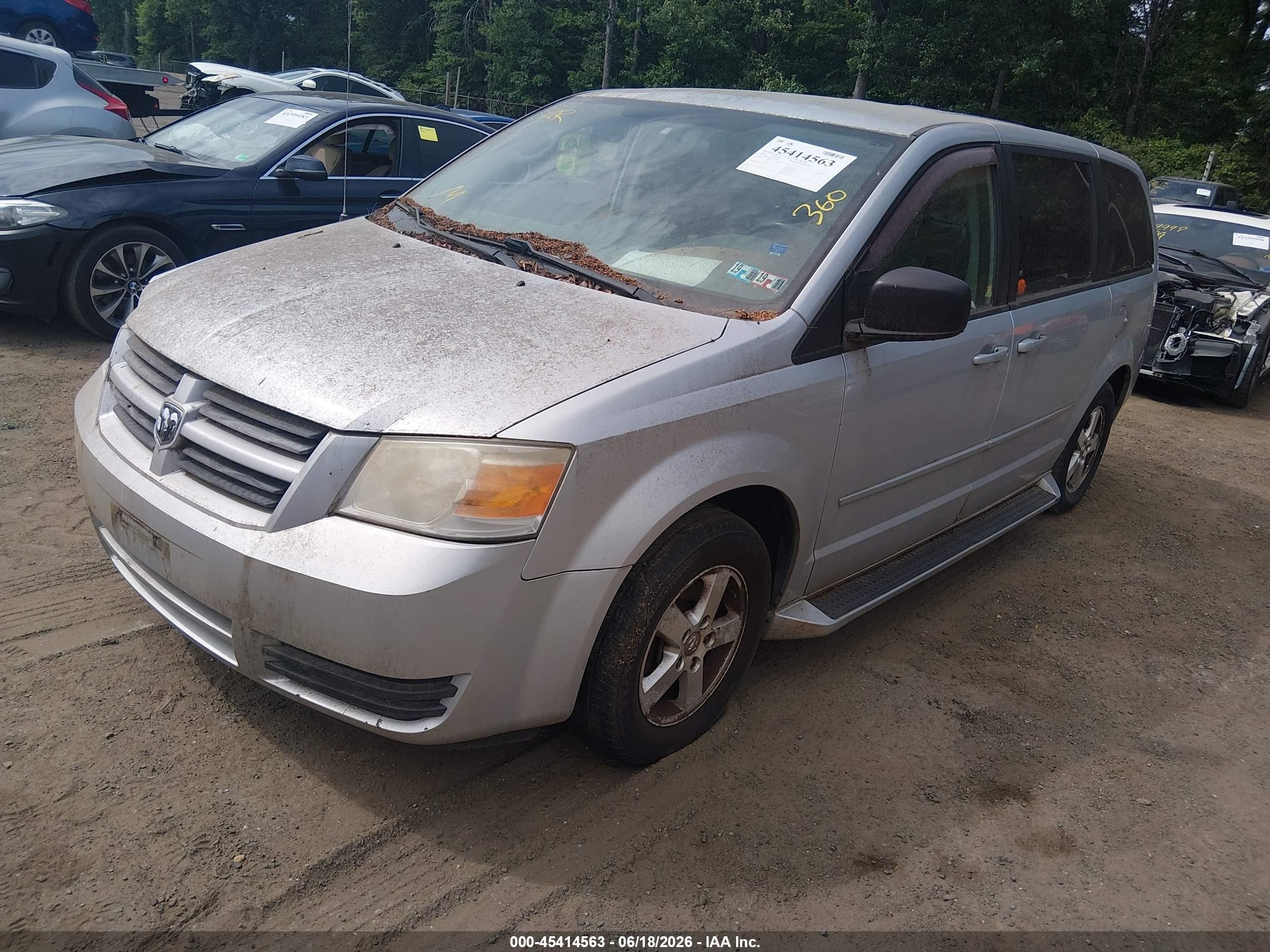 2009 Dodge Grand Caravan Se Silver vin: 1D8HN44E59B506847