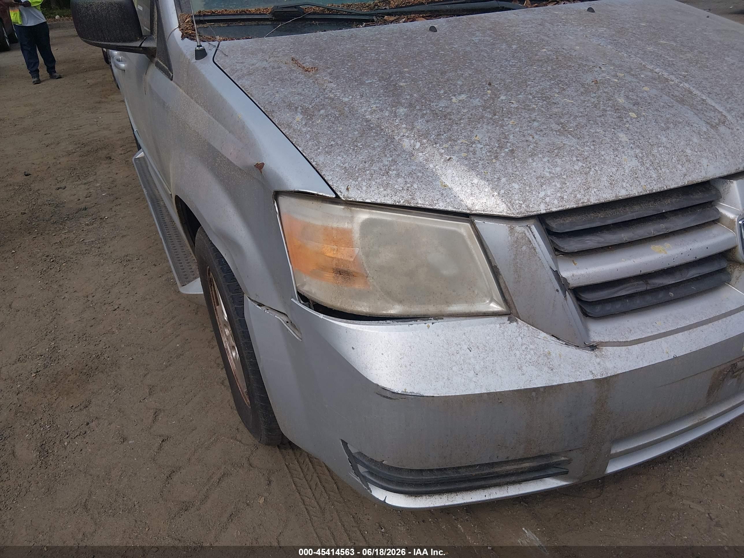 2009 Dodge Grand Caravan Se Silver vin: 1D8HN44E59B506847