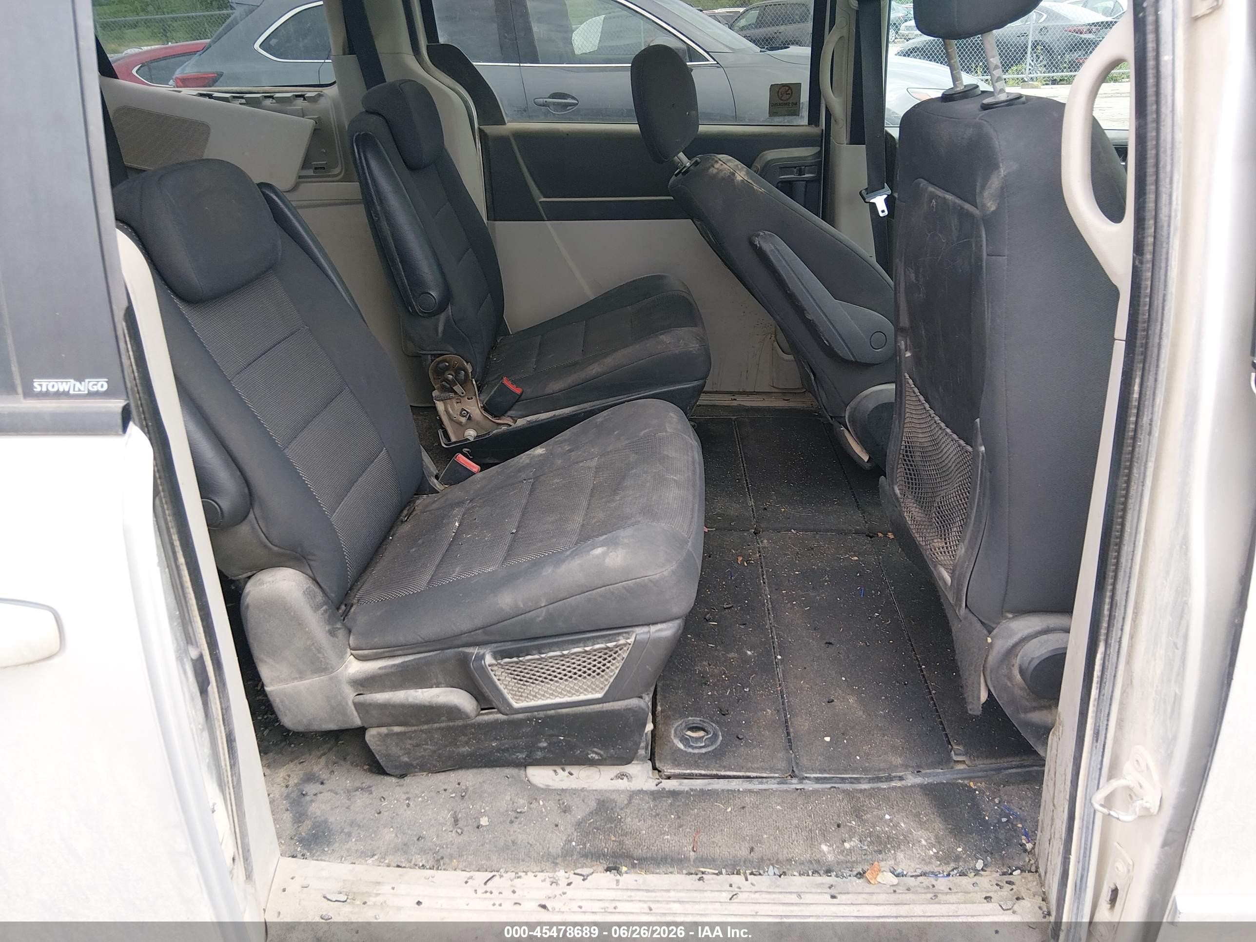 2009 Dodge Grand Caravan Se Gray vin: 1D8HN44E79B511595