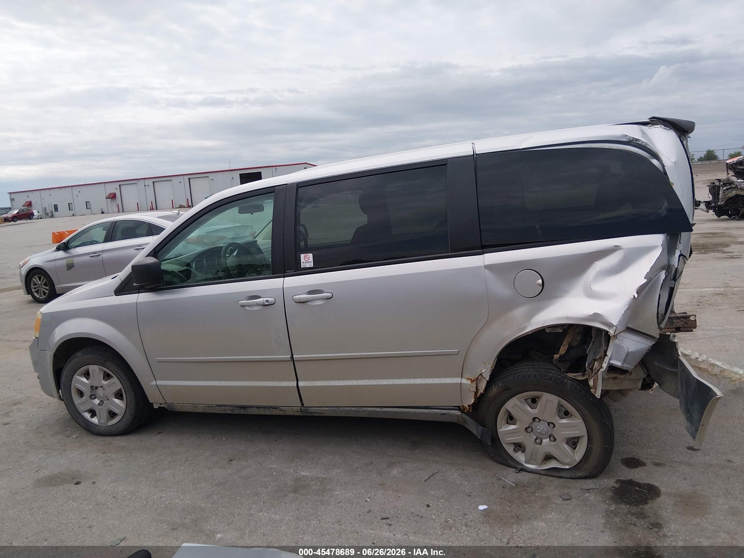 2009 Dodge Grand Caravan Se Gray vin: 1D8HN44E79B511595