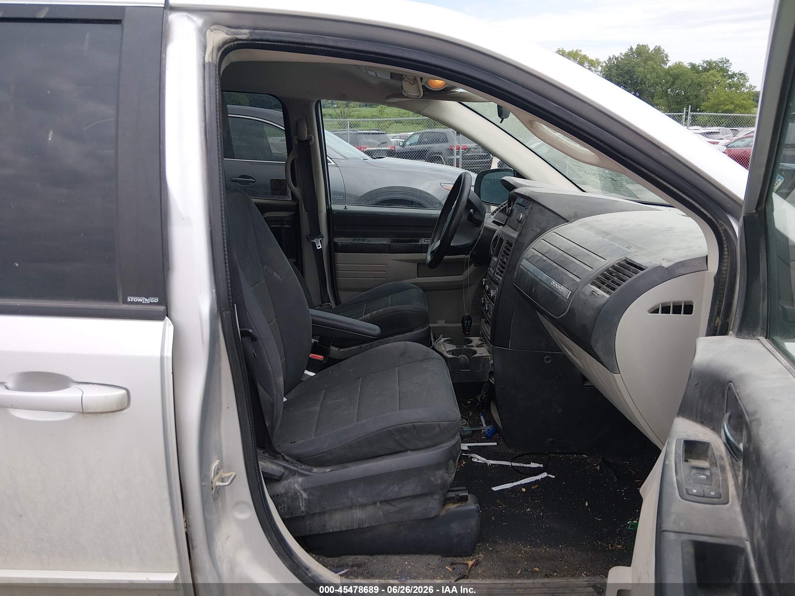 2009 Dodge Grand Caravan Se Gray vin: 1D8HN44E79B511595