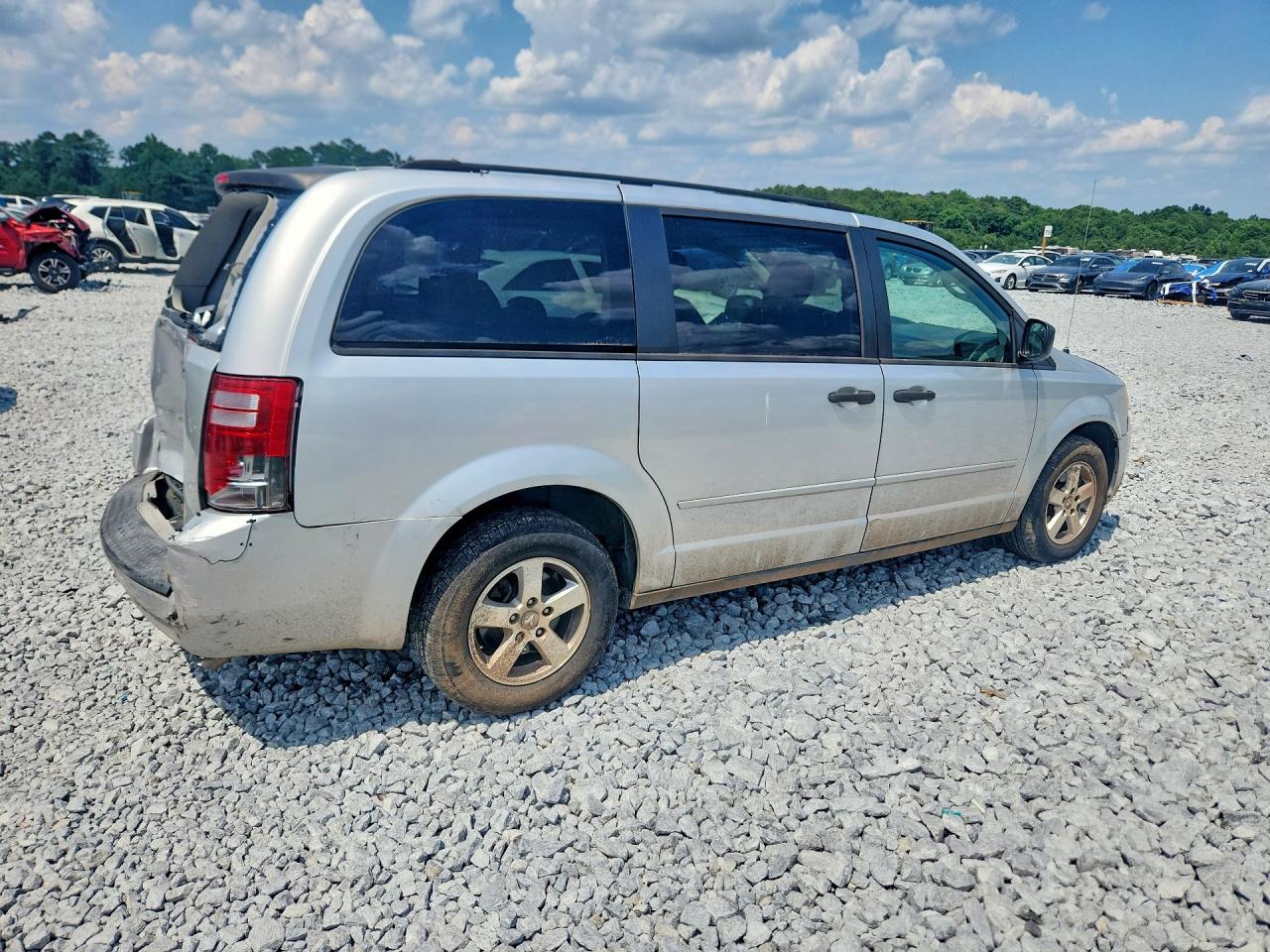2008 Dodge Grand Caravan Se Silver vin: 1D8HN44H08B164653