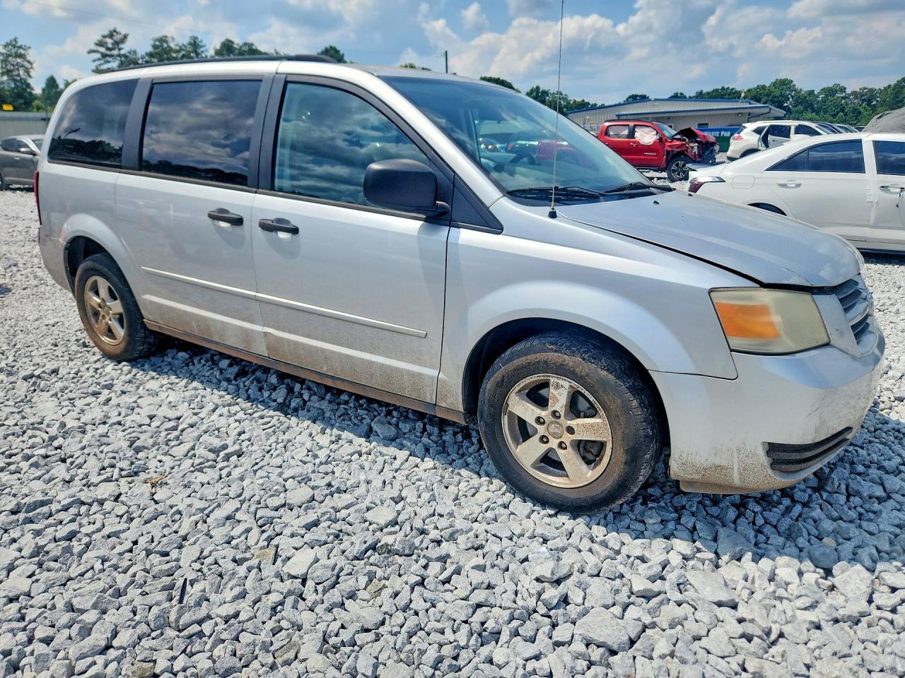 2008 Dodge Grand Caravan Se Silver vin: 1D8HN44H08B164653