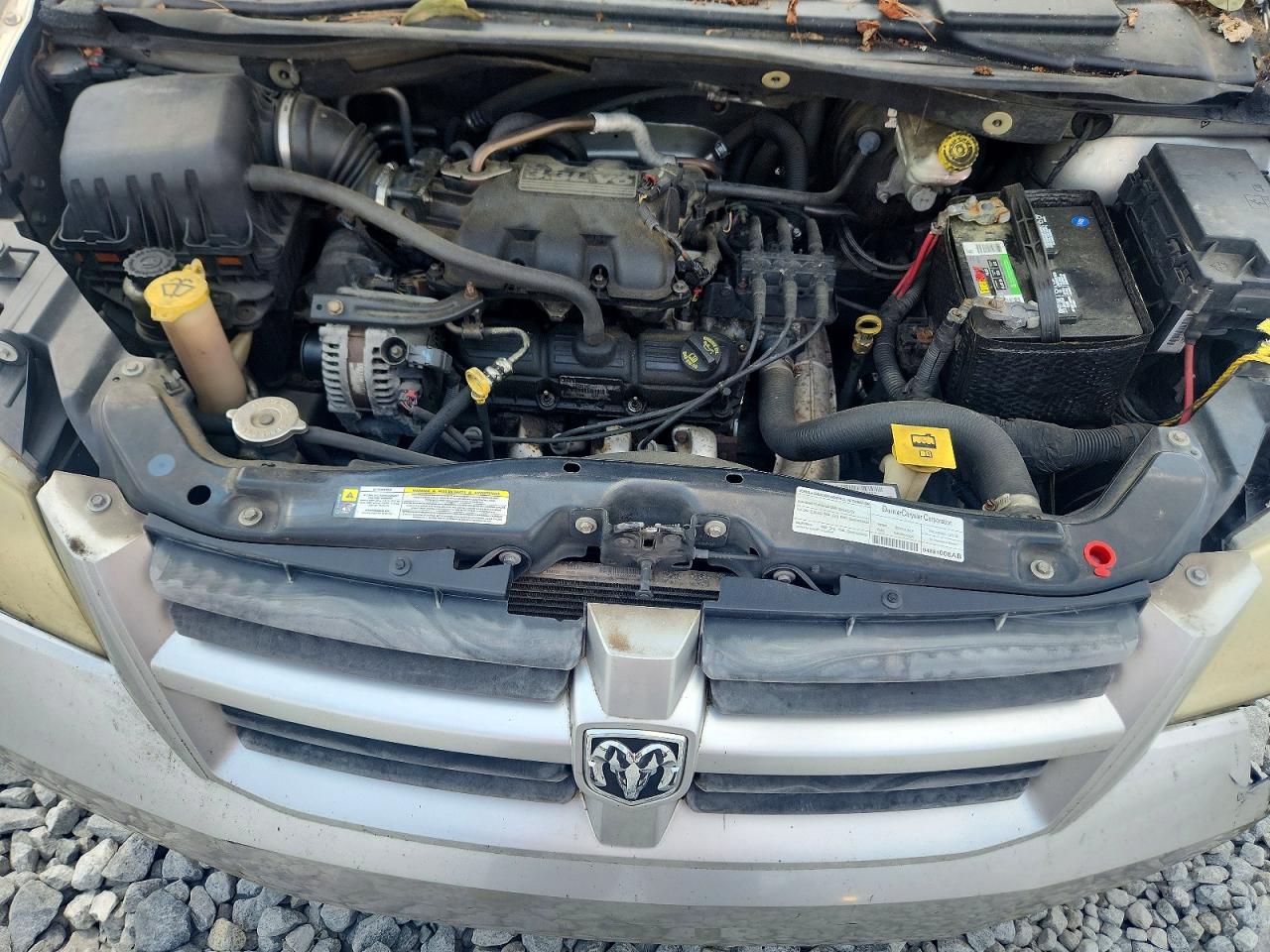 2008 Dodge Grand Caravan Se Silver vin: 1D8HN44H08B164653