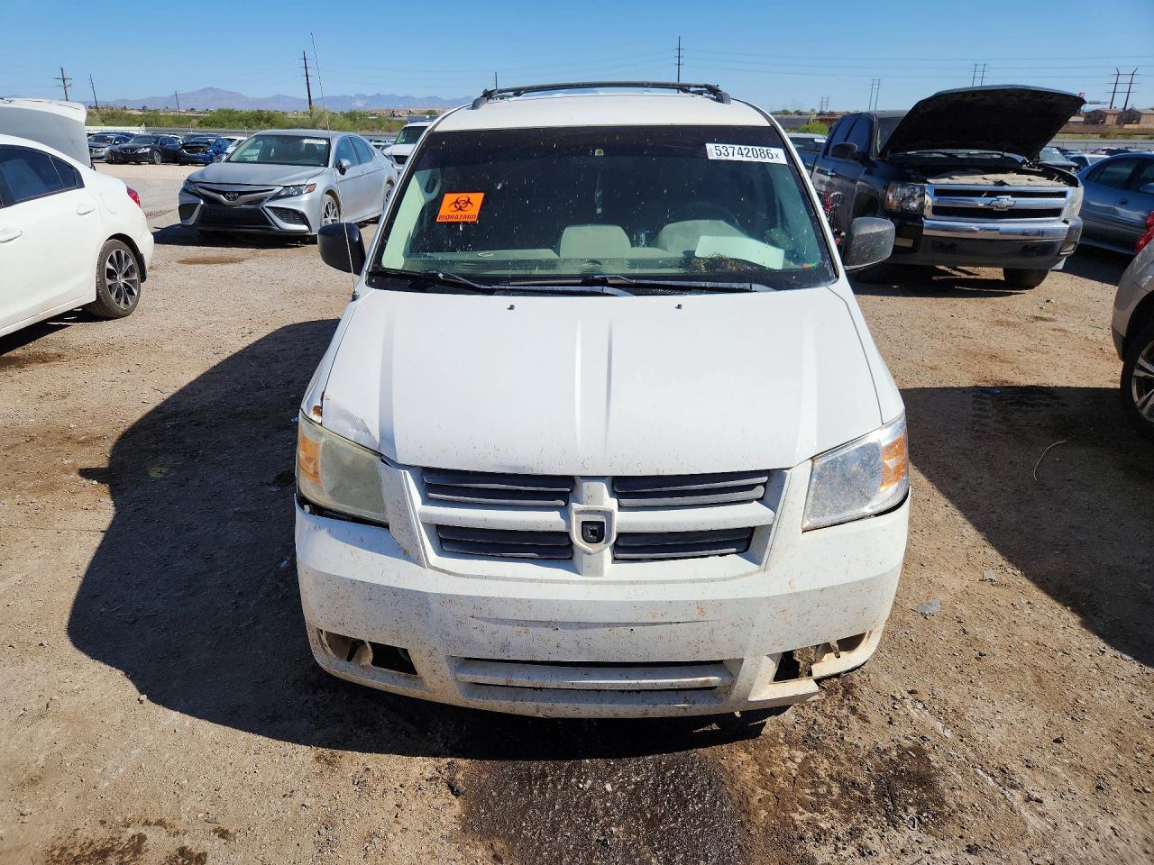 2008 Dodge Grand Caravan Se White vin: 1D8HN44H08B172302