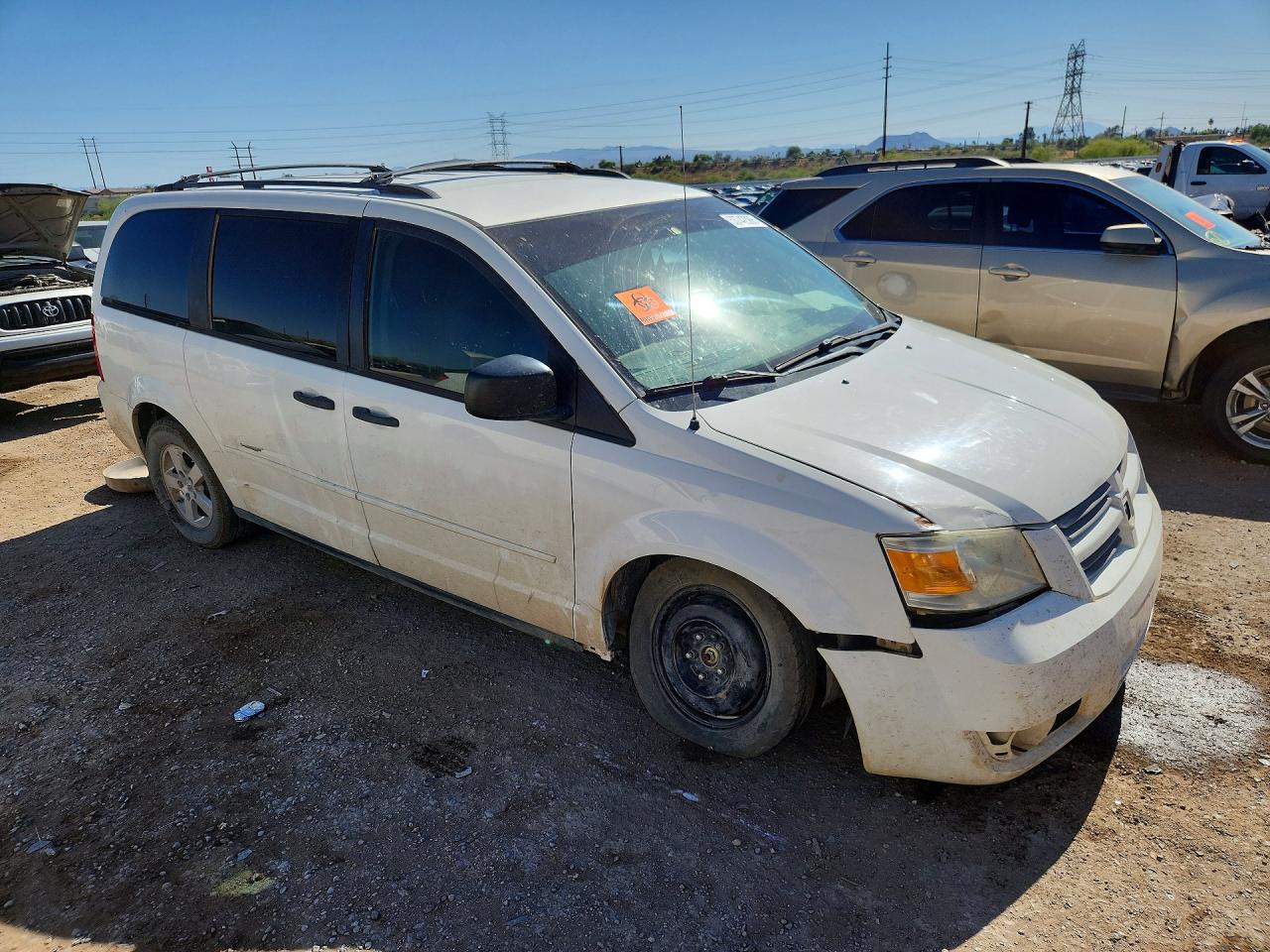 2008 Dodge Grand Caravan Se White vin: 1D8HN44H08B172302