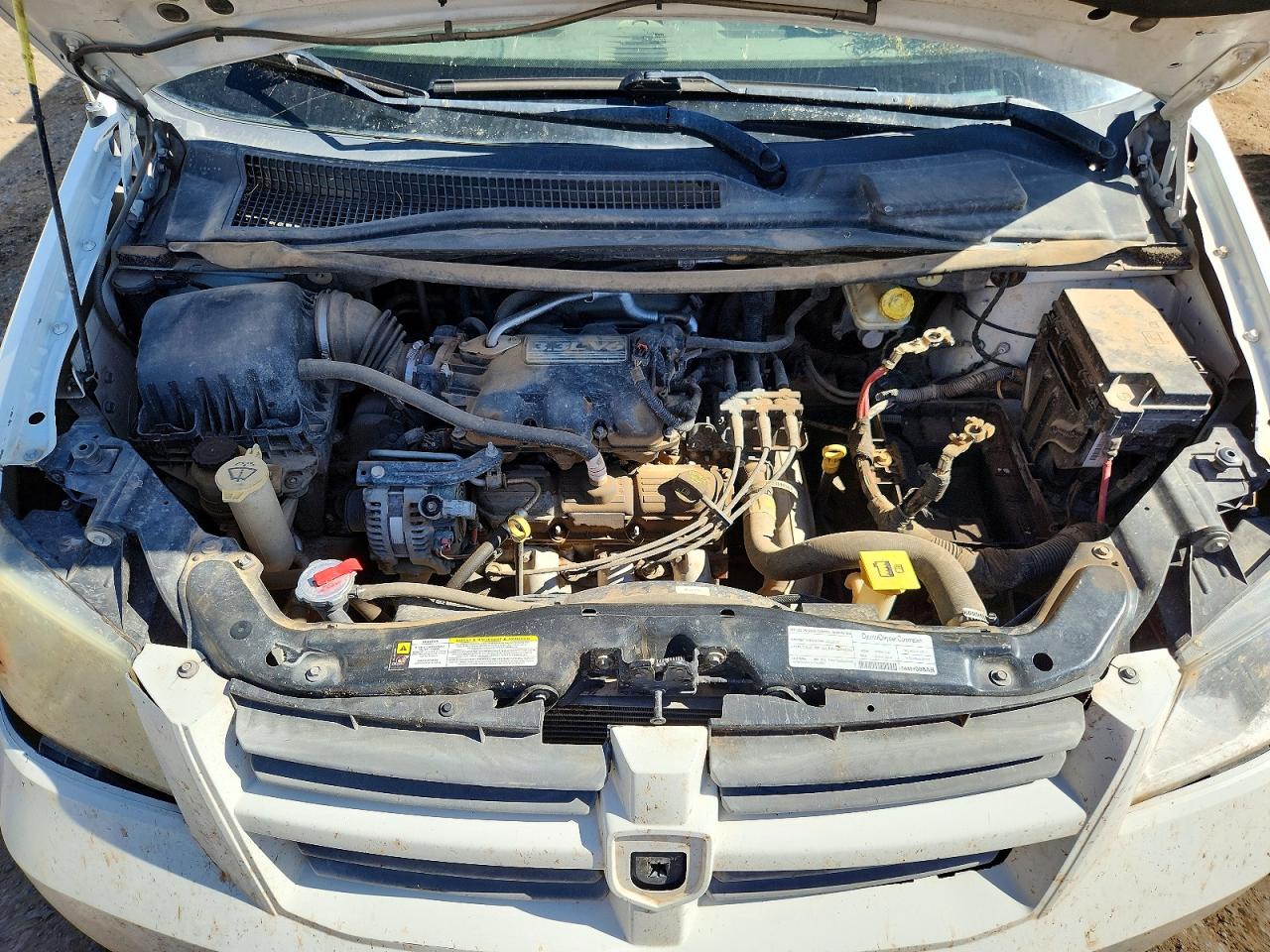 2008 Dodge Grand Caravan Se White vin: 1D8HN44H08B172302