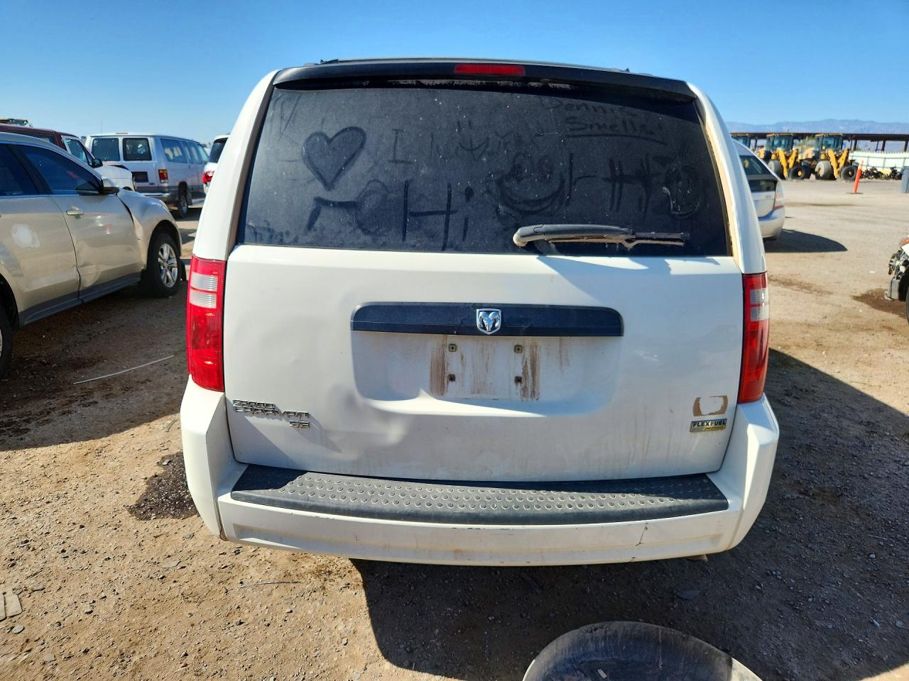 2008 Dodge Grand Caravan Se White vin: 1D8HN44H08B172302