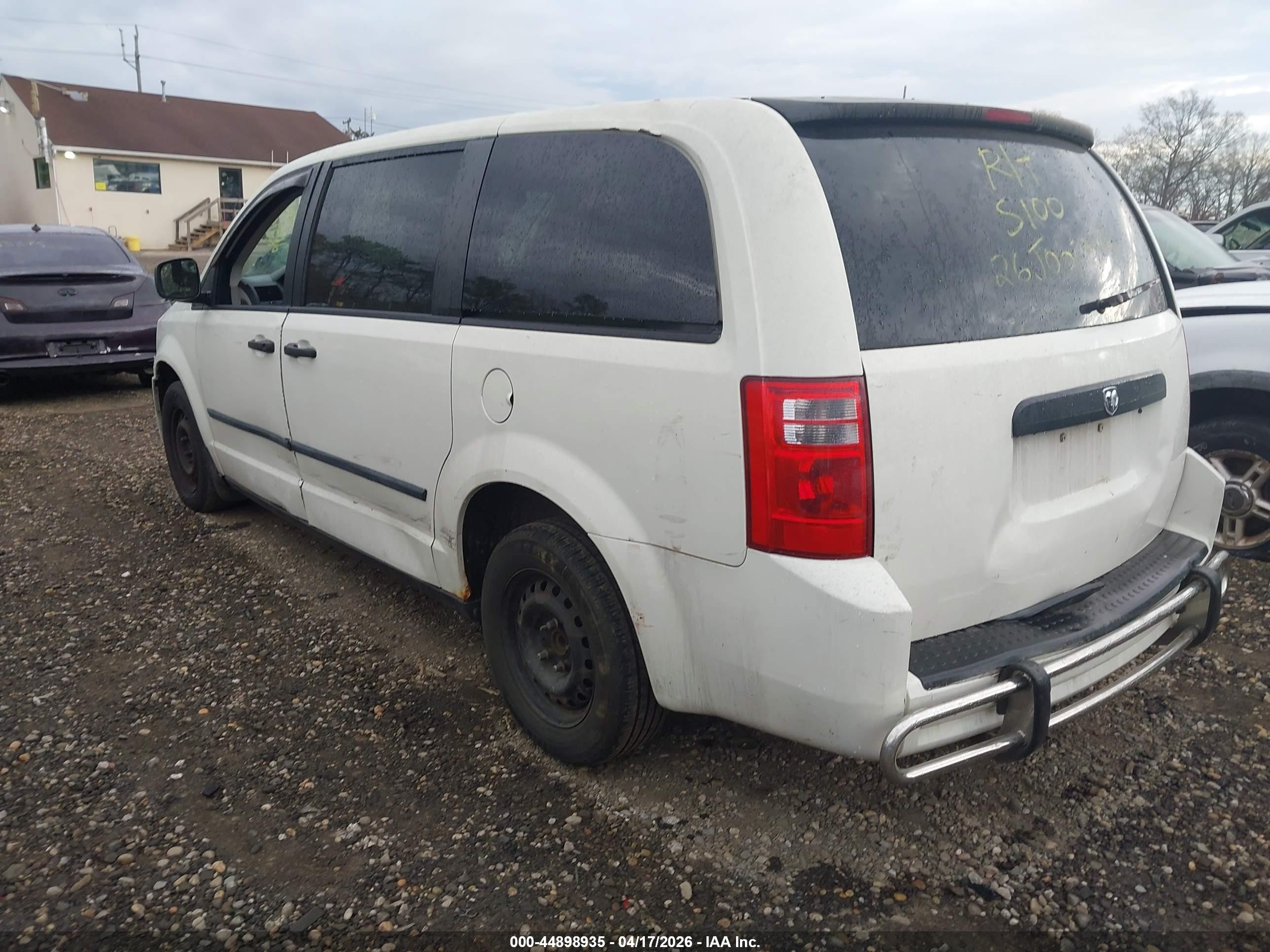 2008 Dodge Grand Caravan Se White vin: 1D8HN44H18B134612