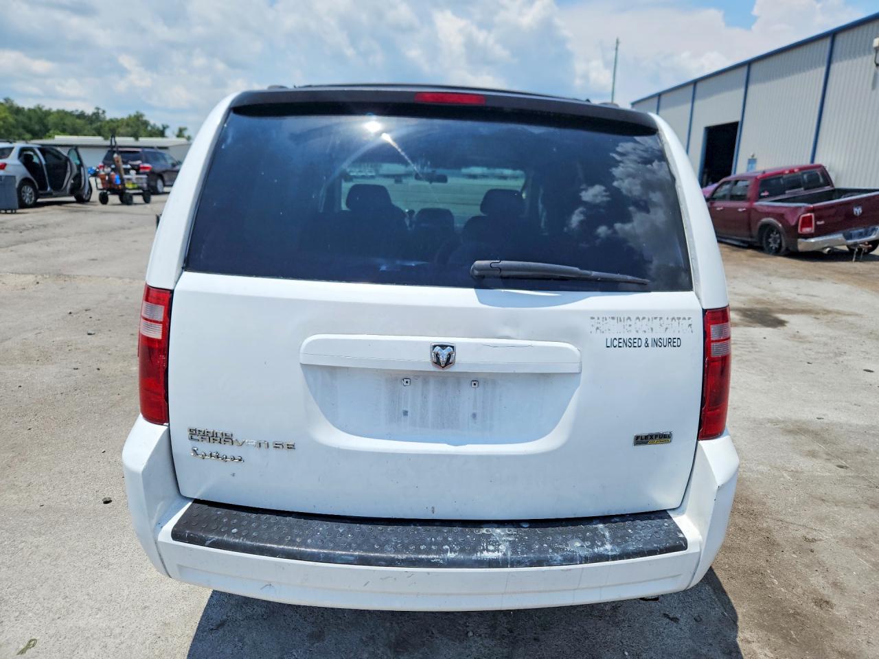 2008 Dodge Grand Caravan Se White vin: 1D8HN44H18B137168