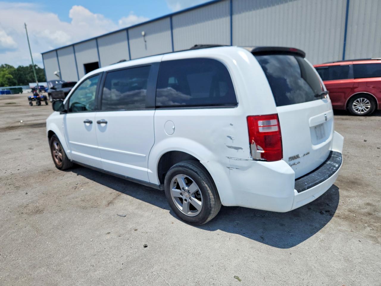 2008 Dodge Grand Caravan Se White vin: 1D8HN44H18B137168