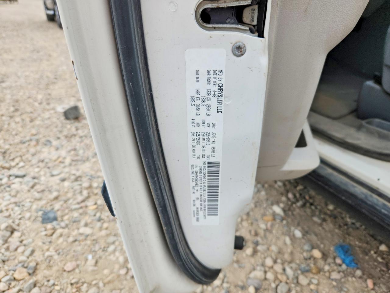 2008 Dodge Grand Caravan Se White vin: 1D8HN44H18B164631