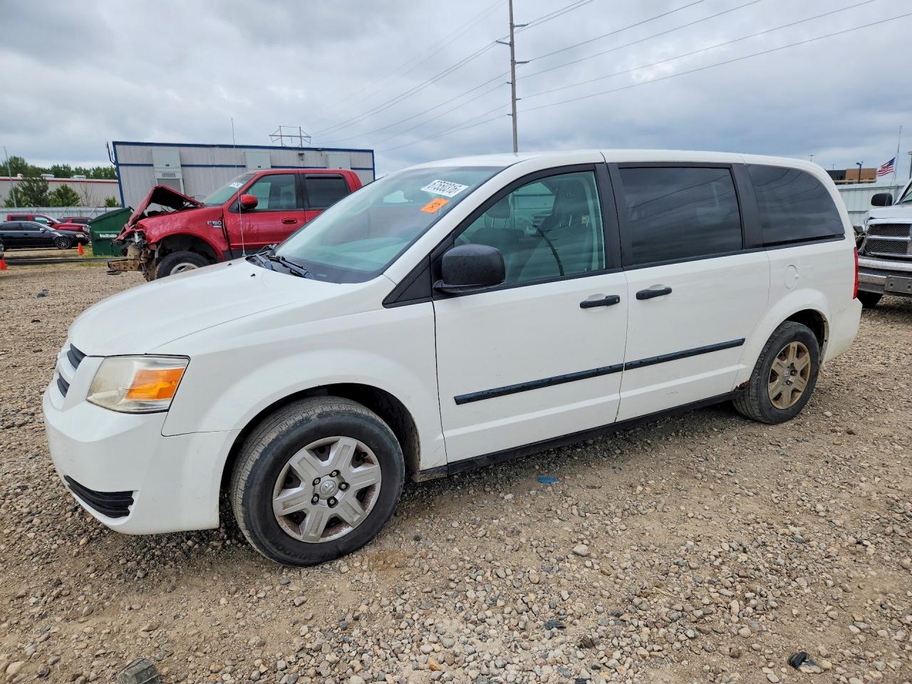 2008 Dodge Grand Caravan Se White vin: 1D8HN44H18B164631